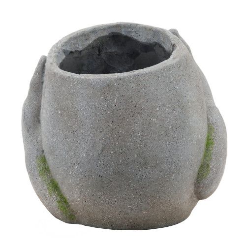 Designer × Homemade RESIN, 9"H NO SEE PLANTER, GRAY Size US L / EU 52-54 / 3 - 6 Thumbnail