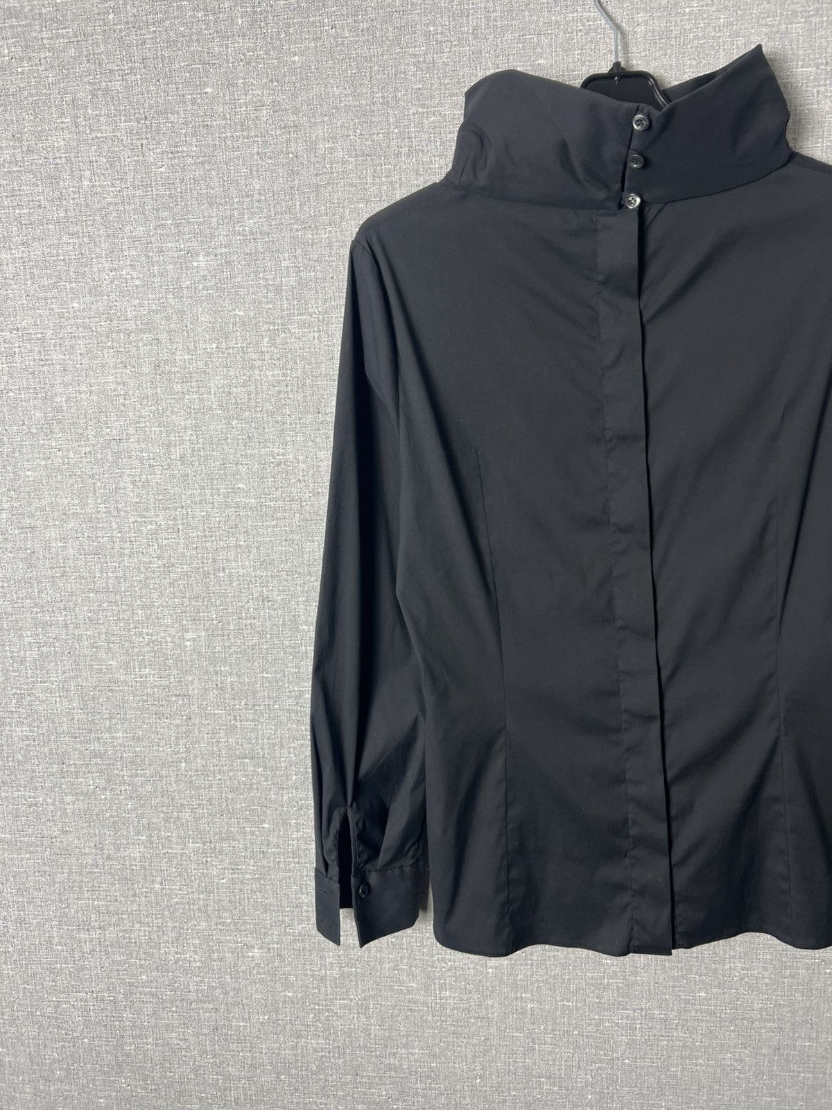 Prada Prada High Neck Long Sleeve Blouse Shirt Back Button Detail Size M / US 6-8 / IT 42-44 - 14 Thumbnail