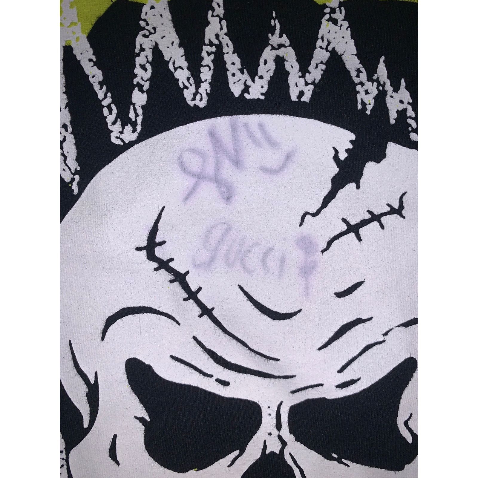Tultex Guccihighwaters Signed Shirt XL Black Flame Skull Emo Tee Size US XL / EU 56 / 4 - 6 Thumbnail