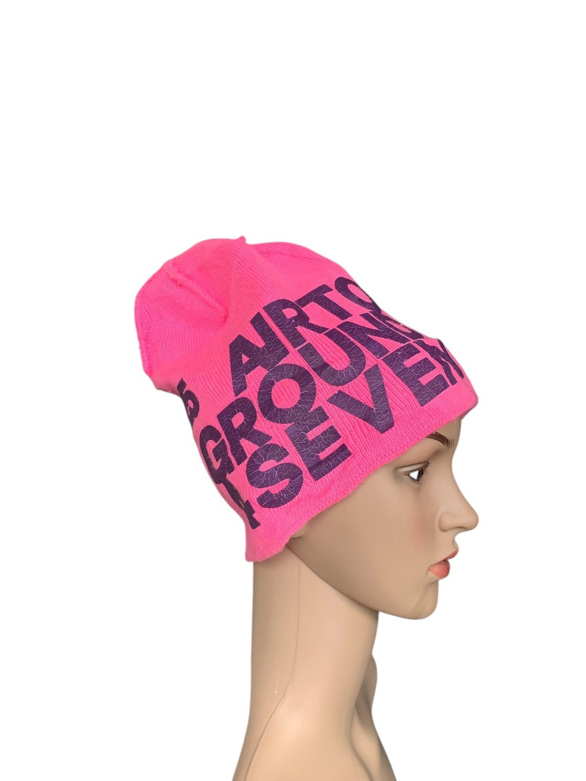 Japanese Brand × Kapital × Vintage Pink Knitt Beanie Hat Style Size ONE SIZE - 2 Thumbnail