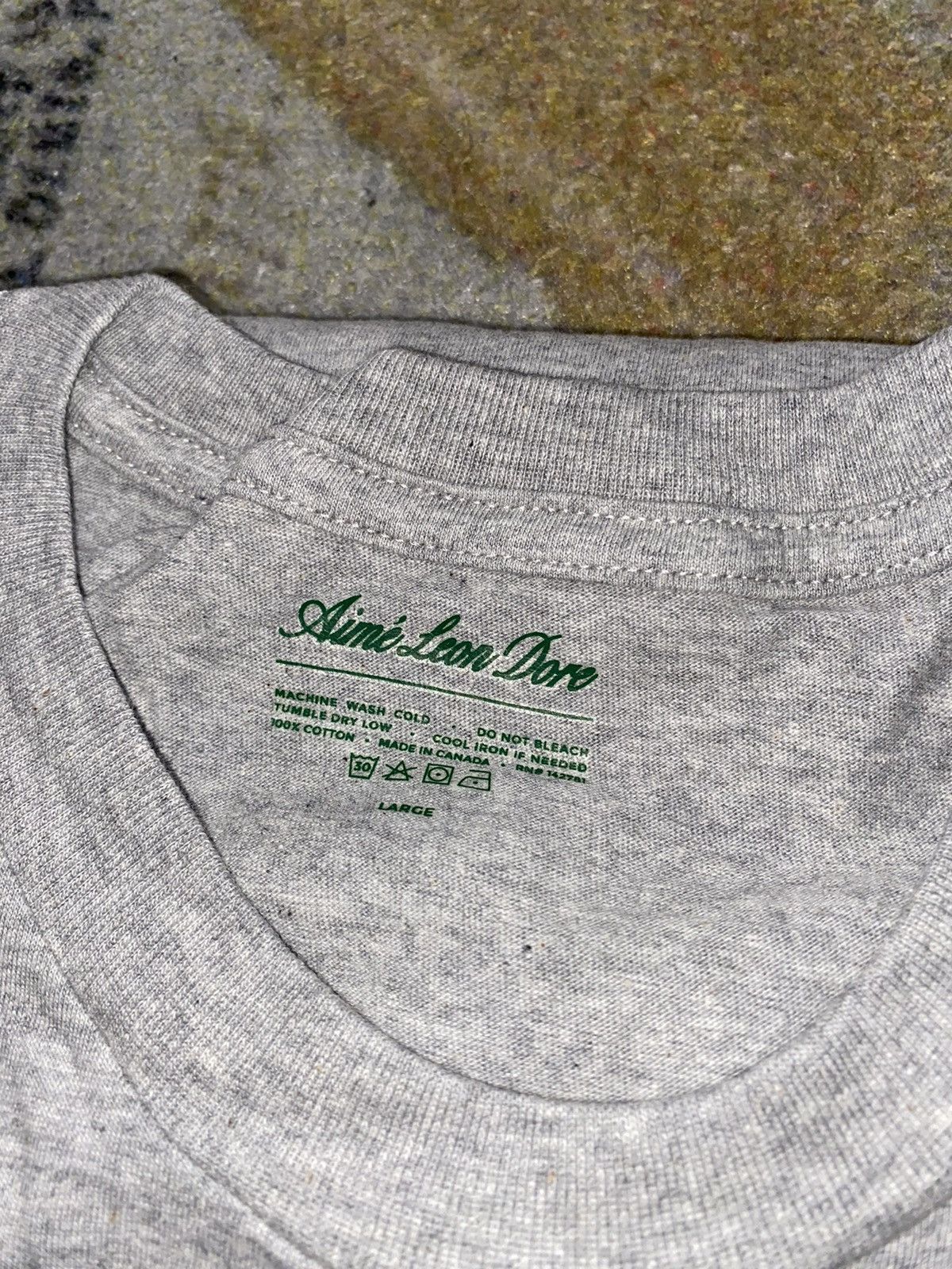 Aime Leon Dore Aime Leon Dore Basic Solid T-Shirt Grey Size US L / EU 52-54 / 3 - 2 Thumbnail