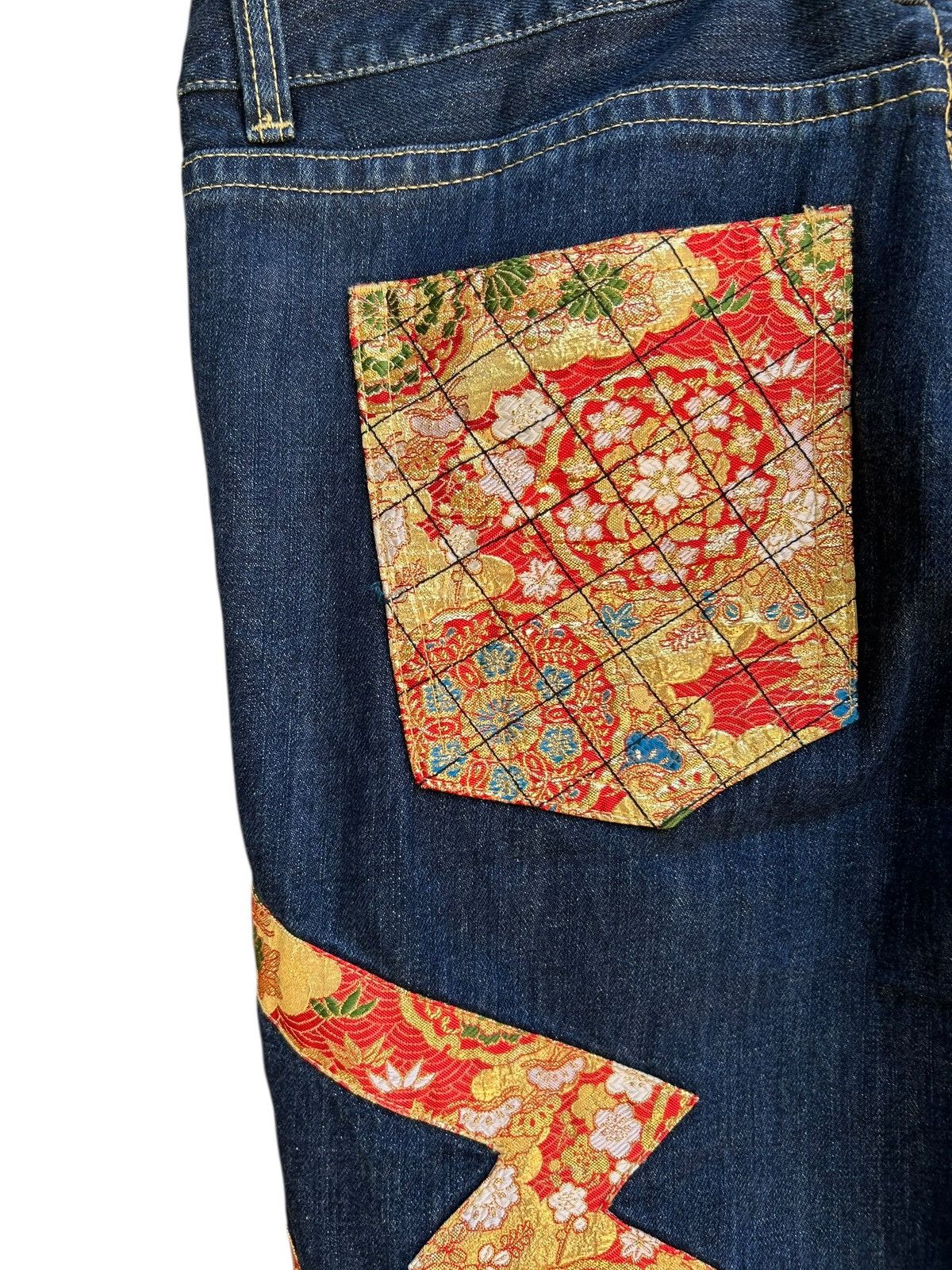 Japanese Brand × Kapital × Vintage Karakuri Tamashii Inspired Japanese Nishiki Denim Jeans Size US 40 / EU 56 - 9 Thumbnail