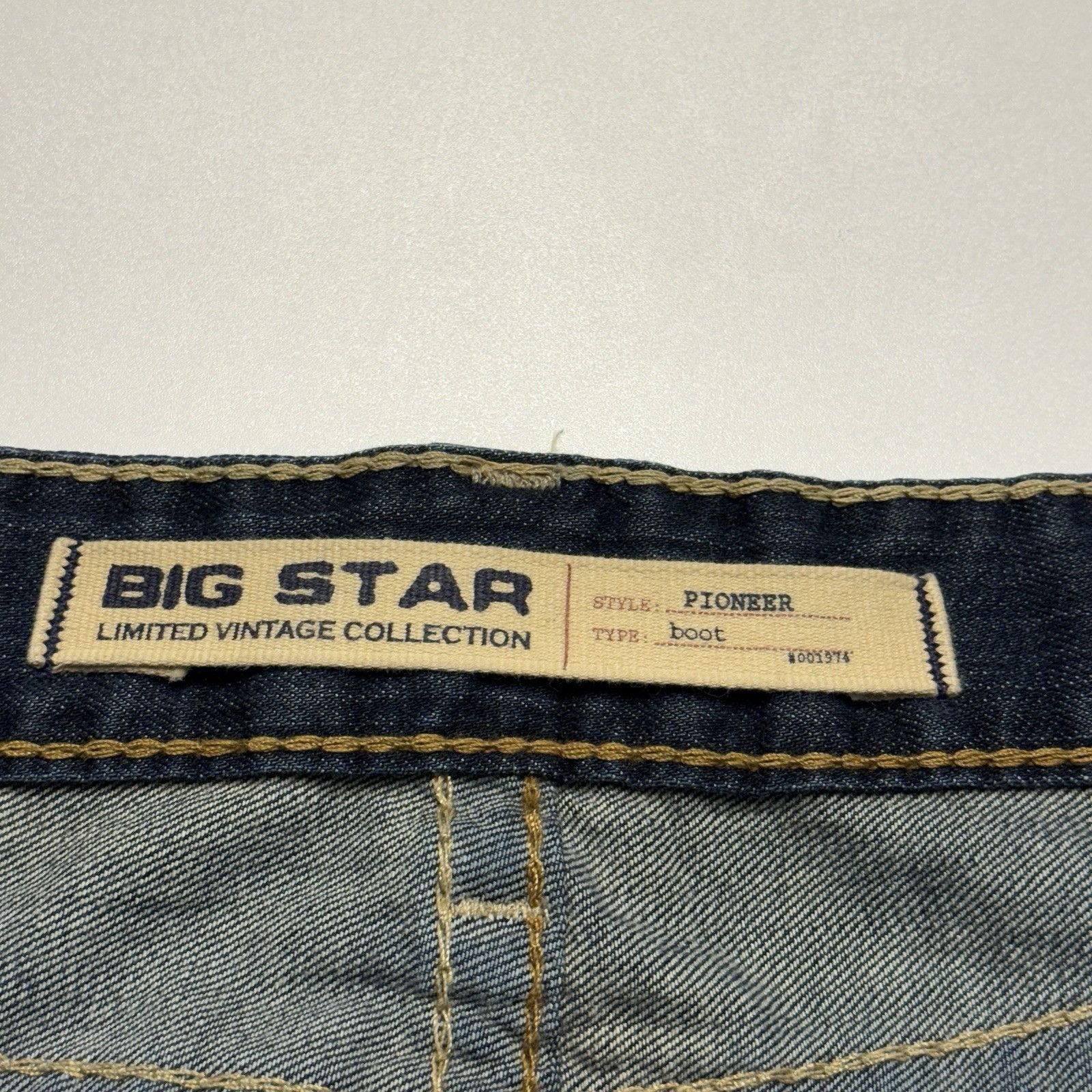 Big Star Big Star Pioneer Jeans Mens Boot Cut Vintage Collection Blue Size US 38 / EU 54 - 10 Thumbnail