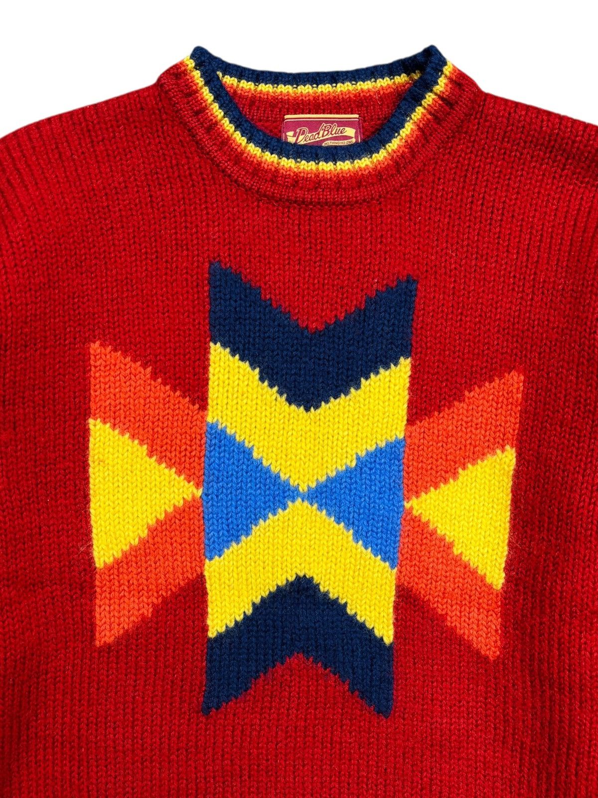 20471120 2000s Deadblue - Chunky Knitted Ethnic Navajo Sweater Size US M / EU 48-50 / 2 - 5 Thumbnail