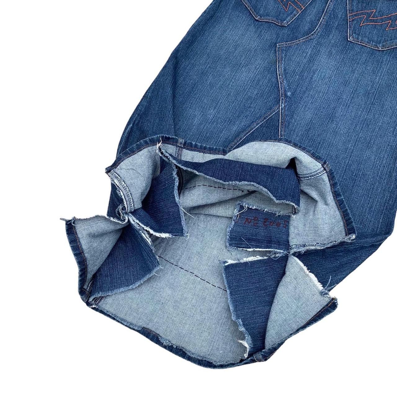 W&LT 💥Vintage W & LT Hybrid Denim Skirt Size 30" / US 8 / IT 44 - 7 Thumbnail