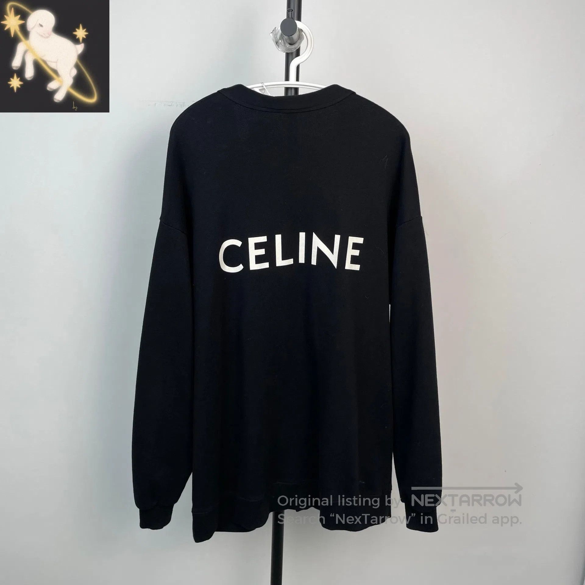 Celine CELINE Black Back Printed Letter Knit Open Cardigan Jacket Size US XS / EU 42 / 0 - 1 Thumbnail
