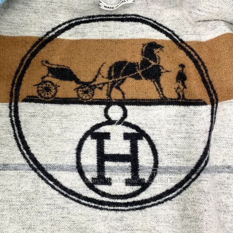 Hermes Hermes Blue Printed Cotton Zip-Up Short Jacket Coat Size XS / US 0-2 / IT 36-38 - 5 Thumbnail