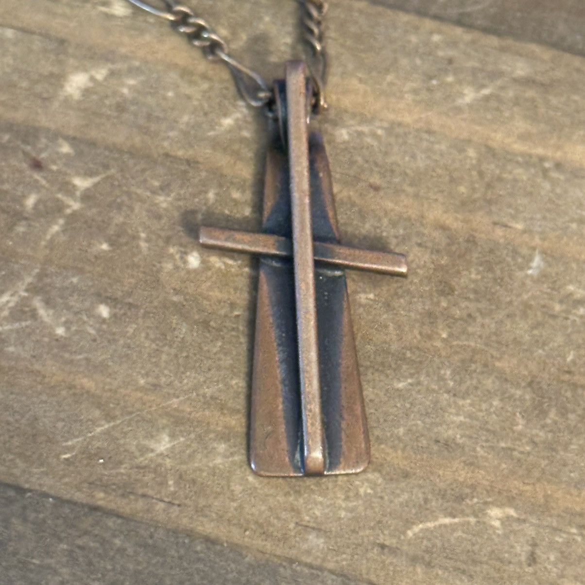 Vintage Vintage ORB Handwrought abstract cross pendant necklace Size ONE SIZE - 3 Thumbnail