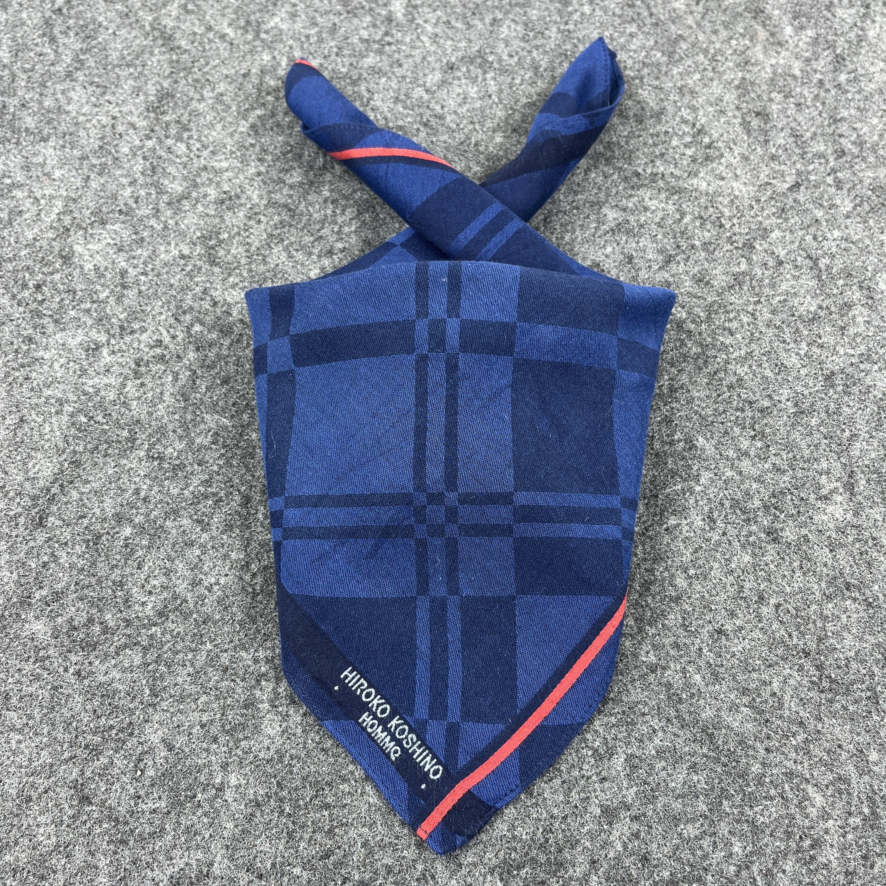 Hiroko Koshino Homme × Vintage Hiroko Koshino Handkerchief / Bandana / Neckerchief B152 Size ONE SIZE - 1 Thumbnail