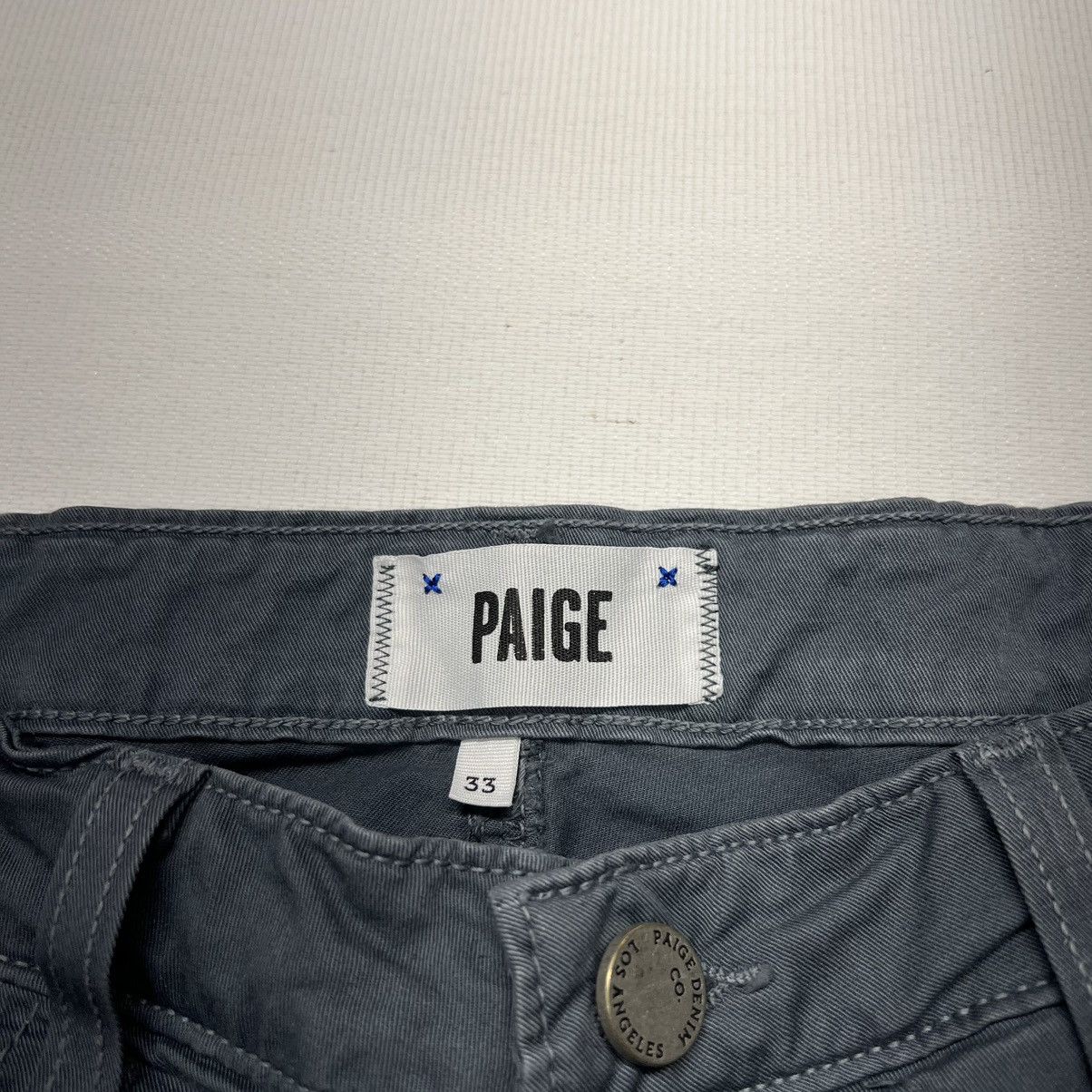 Paige Paige Pants Blue Normandie Straight Chino Preppy Casual Size US 33 - 7 Thumbnail