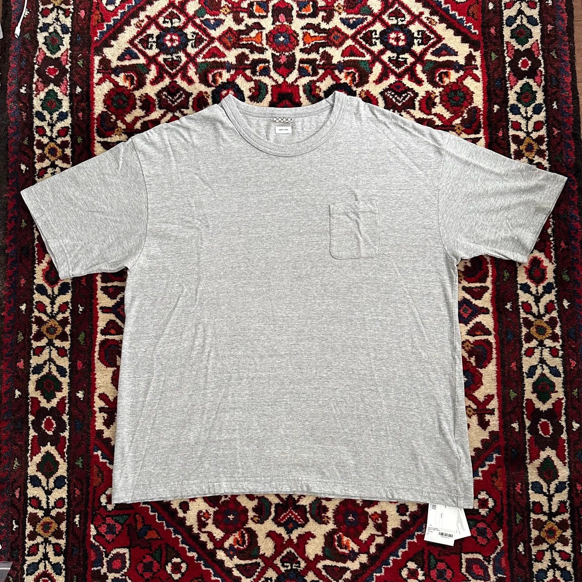 Visvim Gray Short Sleeve T-Shirt with Chest Pocket Size US XXL / EU 58 / 5 - 1 Thumbnail