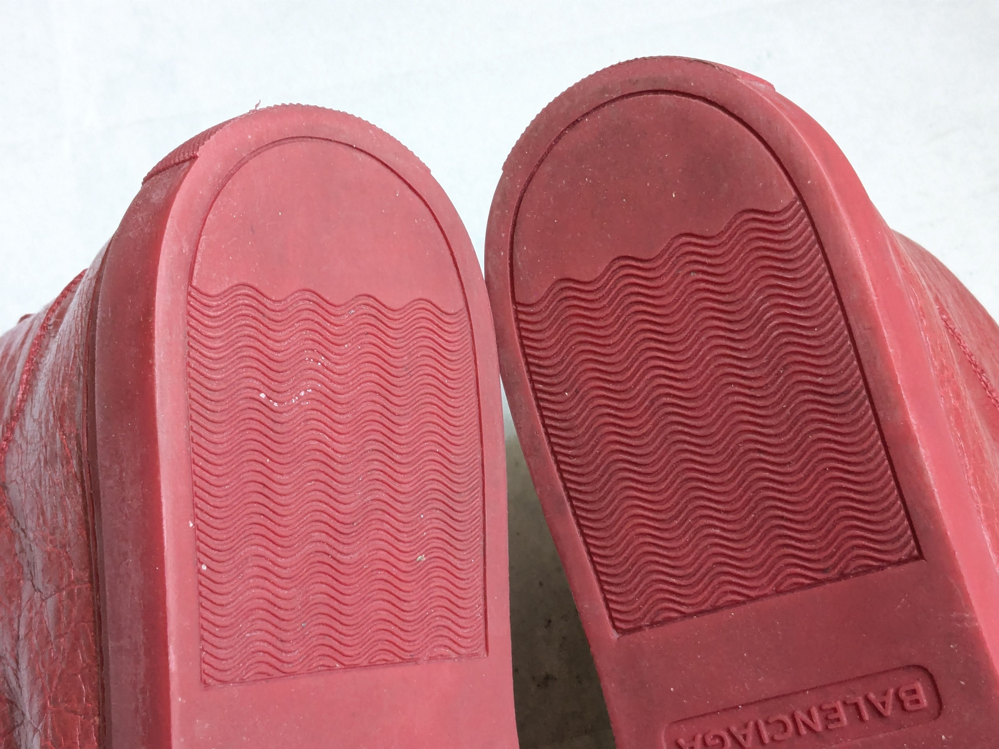 Balenciaga Balenciaga Arena Sneakers Red 14 High Tops Leather Size US 14 / EU 47 - 16 Thumbnail