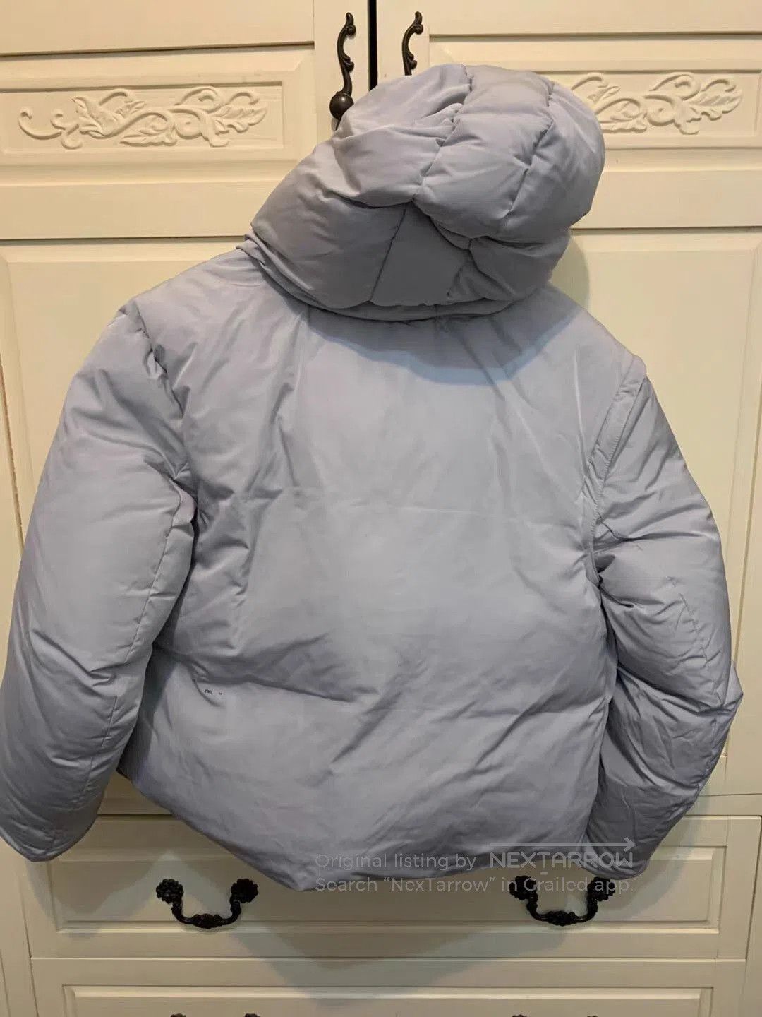 Heliot Emil Gray Puffer Jacket with Hood . Size US S / EU 44-46 / 1 - 5 Thumbnail