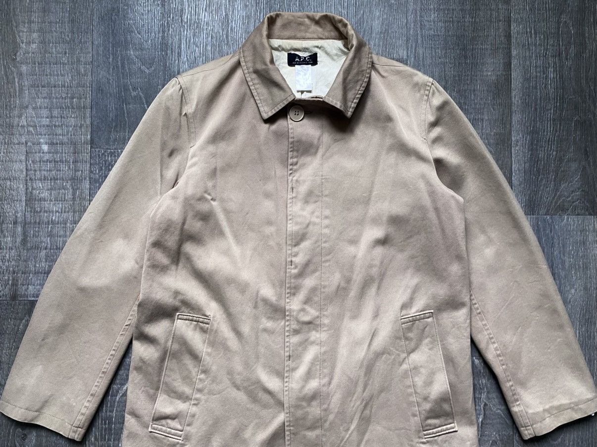 A.P.C. Women’s APC Rue de Fleurus Paris Beige Trench Coat Jacket Size M / US 6-8 / IT 42-44 - 7 Thumbnail