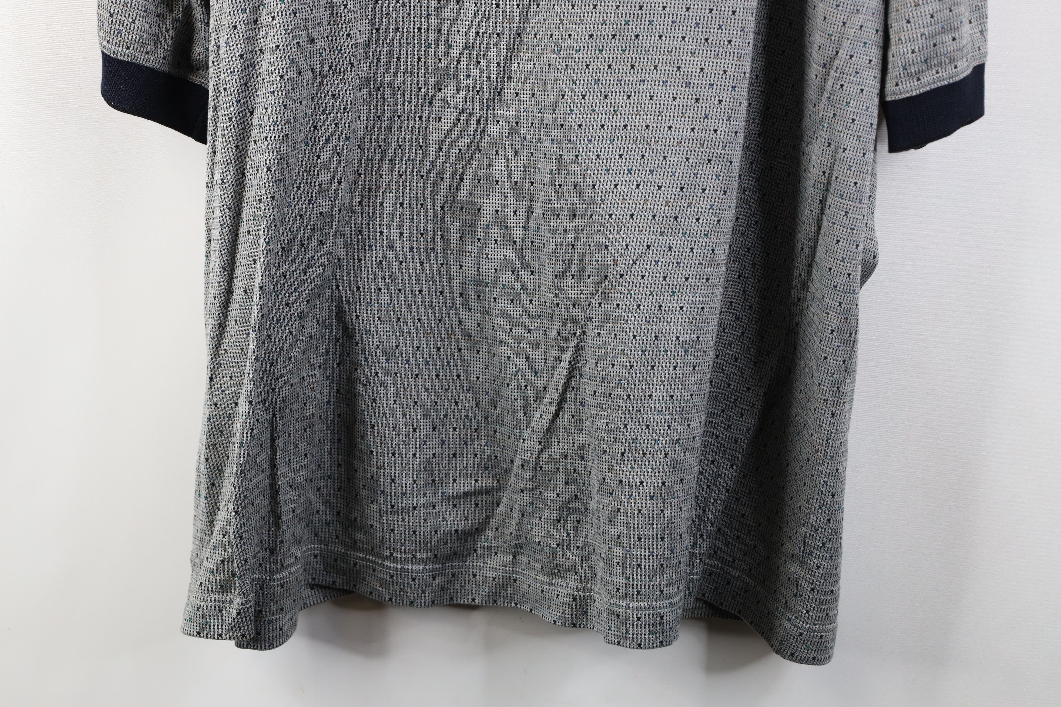 Vintage Vintage 90s Streetwear Polka Dot Knit Golf Polo Shirt Size US XL / EU 56 / 4 - 14 Thumbnail