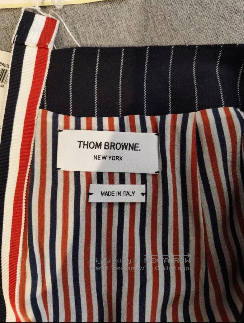 Thom Browne Thom Browne Asymmetrical Pleated Skirt Size 28" / US 6 / IT 42 - 5 Thumbnail