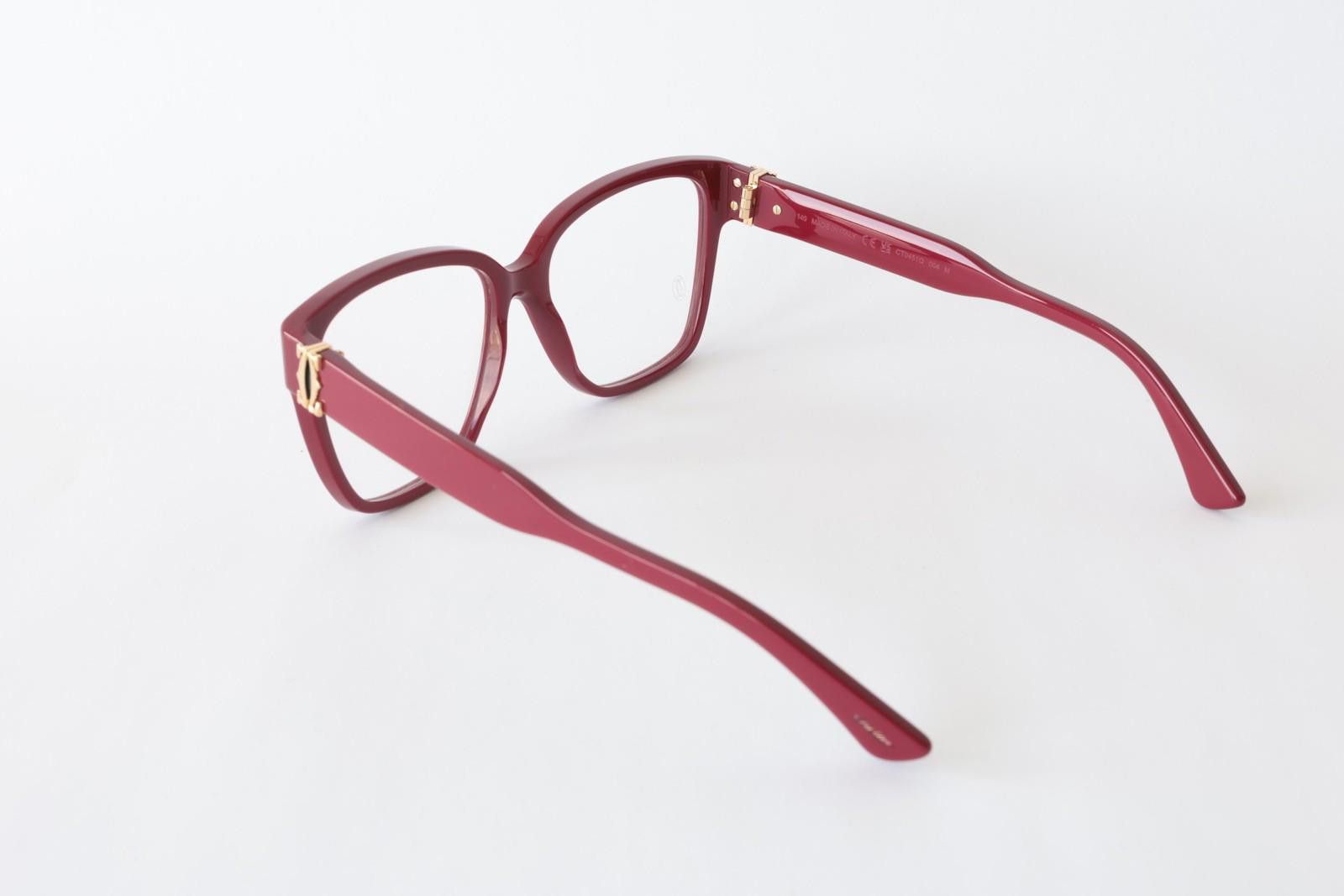 Cartier New Cartier eyewear optical eyeglasses CT0451O 004 red Size ONE SIZE - 5 Thumbnail
