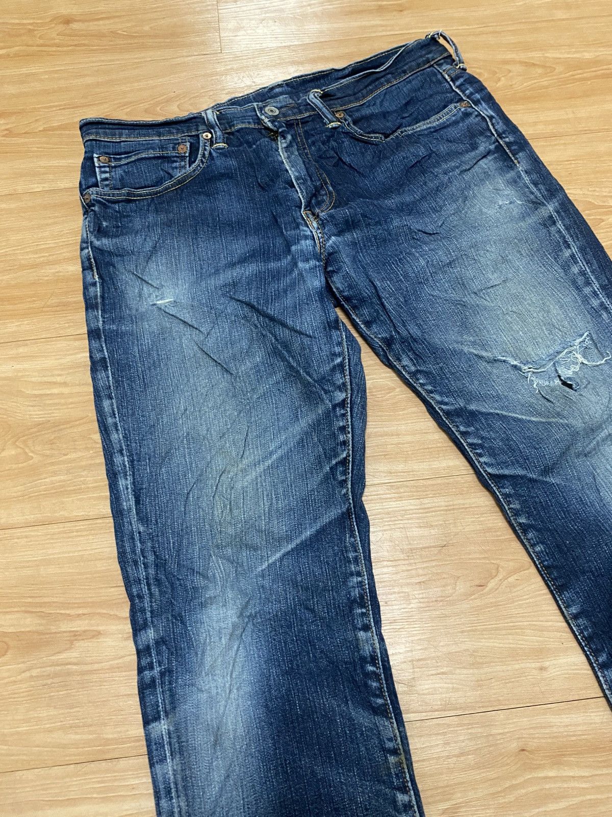 Levi's × Vintage Vintage Levis 511 denim distressed Size US 35 - 6 Thumbnail