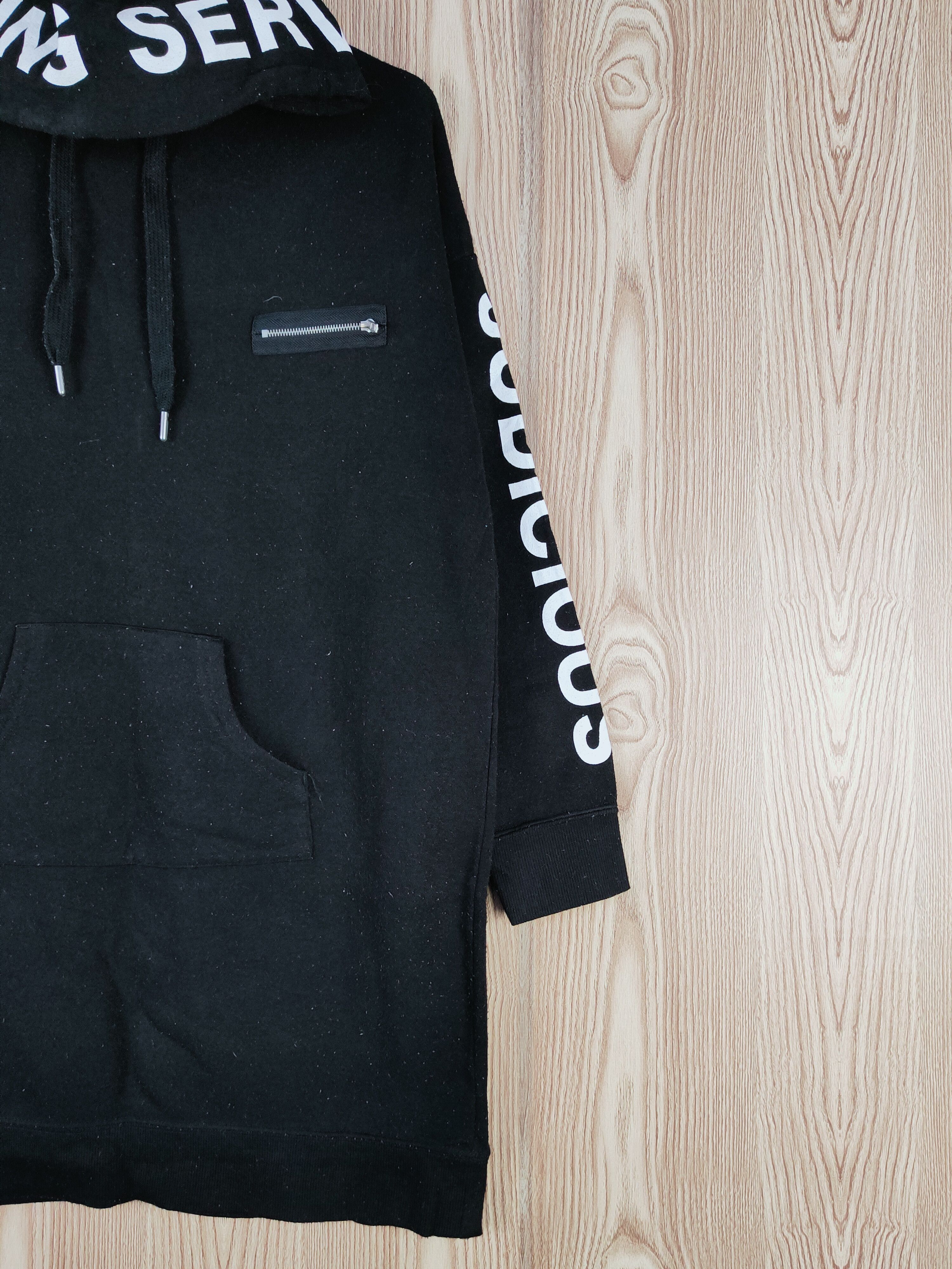 Japanese Brand × Vintage Super Rare 💥 Galyge Black Hoodie Long Sweatshirts Size US L / EU 52-54 / 3 - 9 Thumbnail