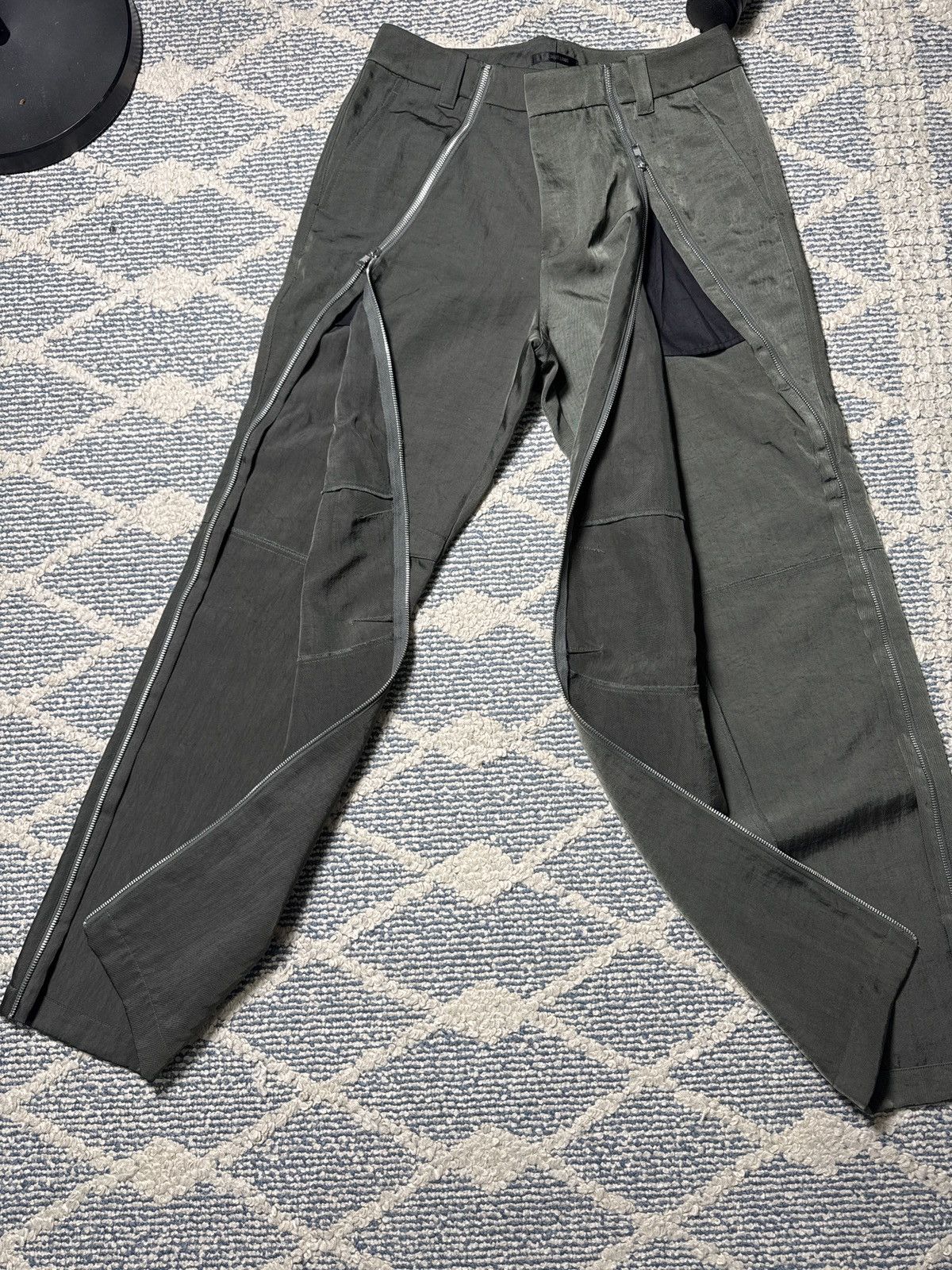 Helmut Lang Helmut Lang zipper pants Size US 32 / EU 48 - 2 Thumbnail