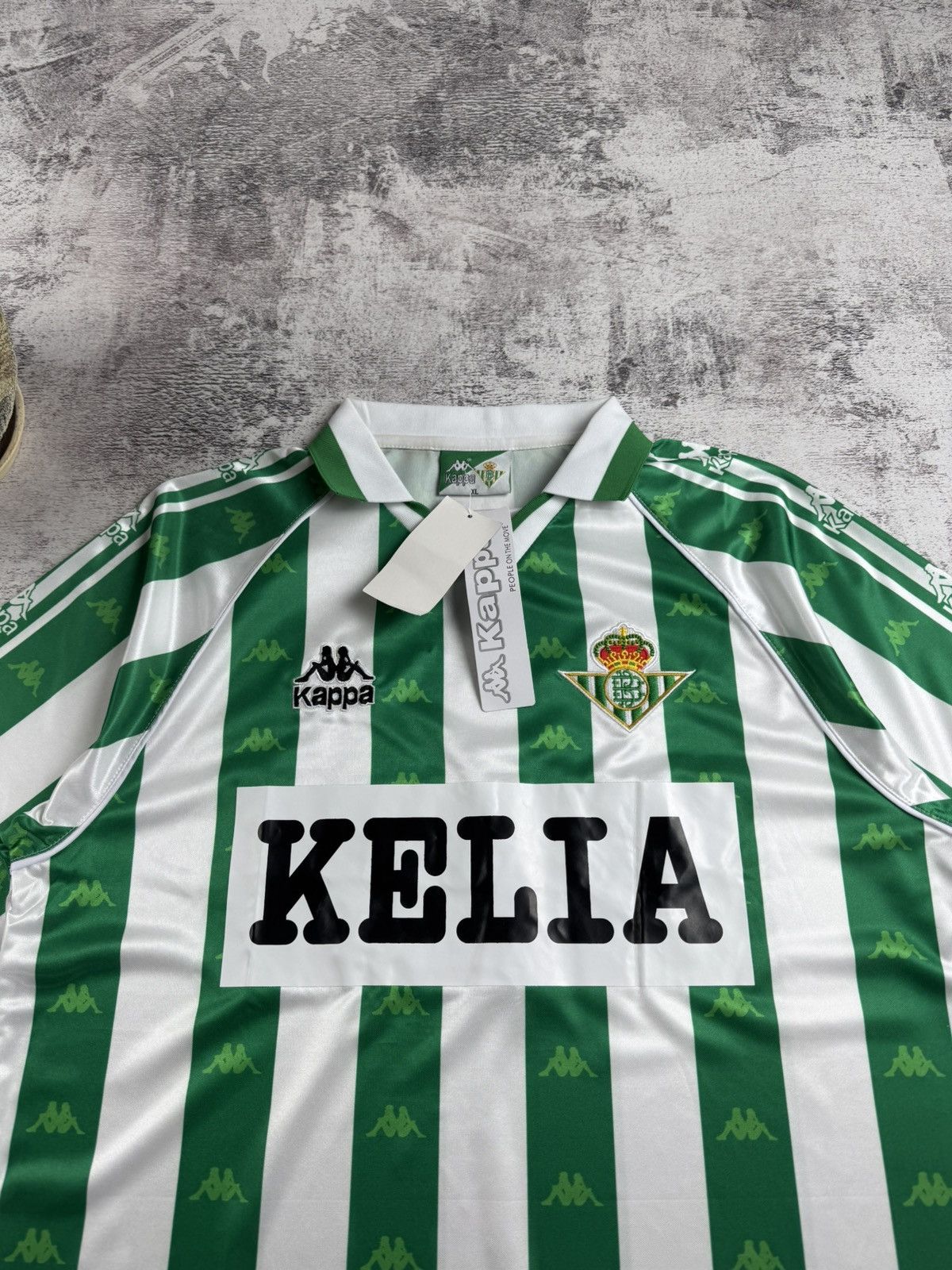 Kappa Real Betis 1995/1996/1997 Home Reproduction Soccer Football T Shirt Jersey Kit Size US XL / EU 56 / 4 - 6 Thumbnail