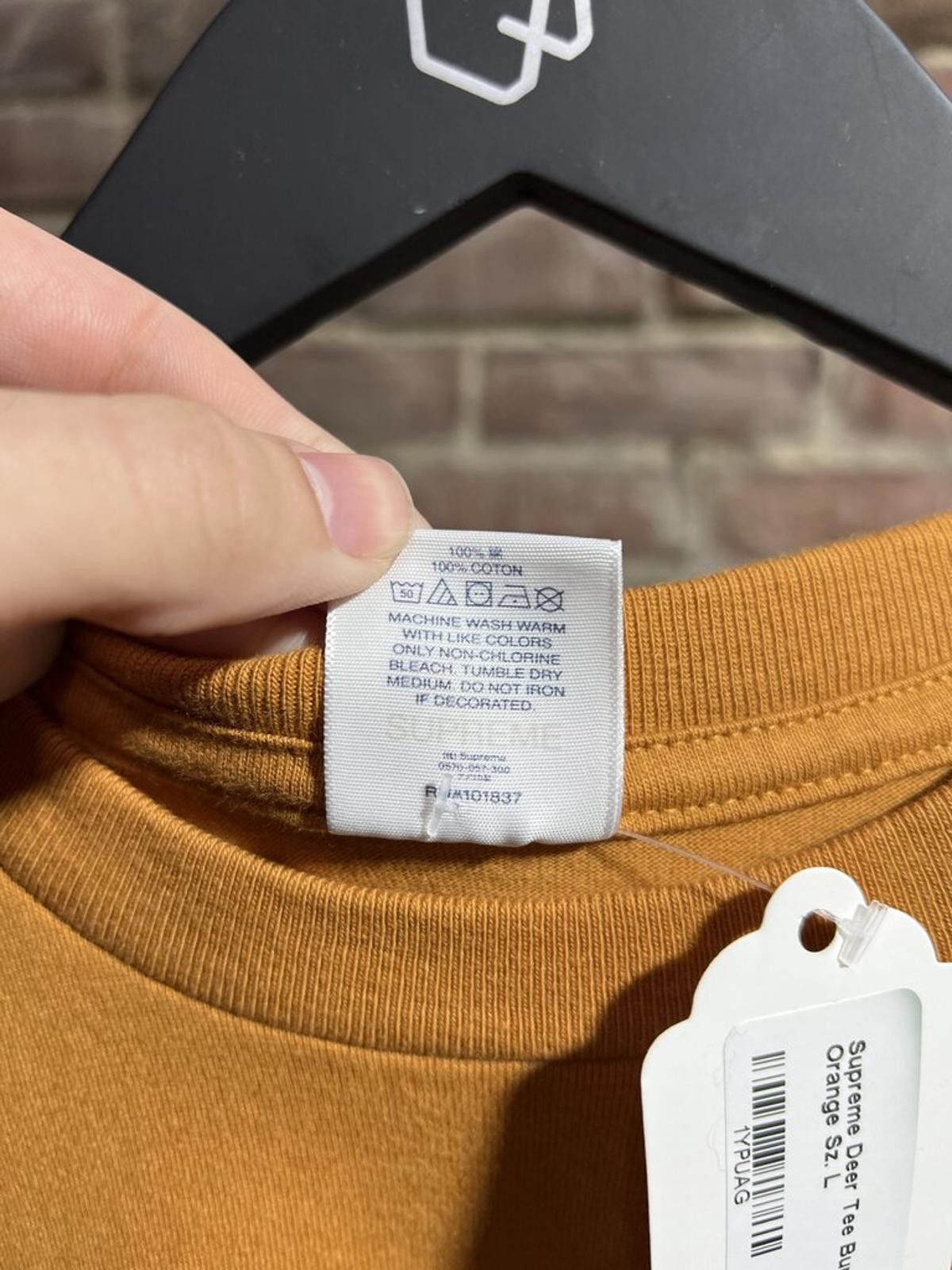 Supreme Supreme Deer Tee Burnt Orange Sz. L Size US M / EU 48-50 / 2 - 4 Thumbnail