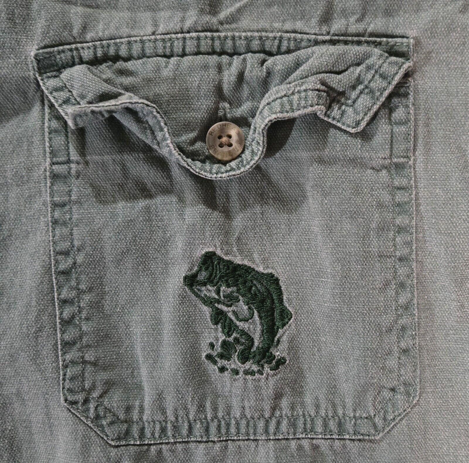 Redhead Red Head Brand Button Up Collared Shirt Bass On Pocket XLT Size US XL / EU 56 / 4 - 6 Thumbnail