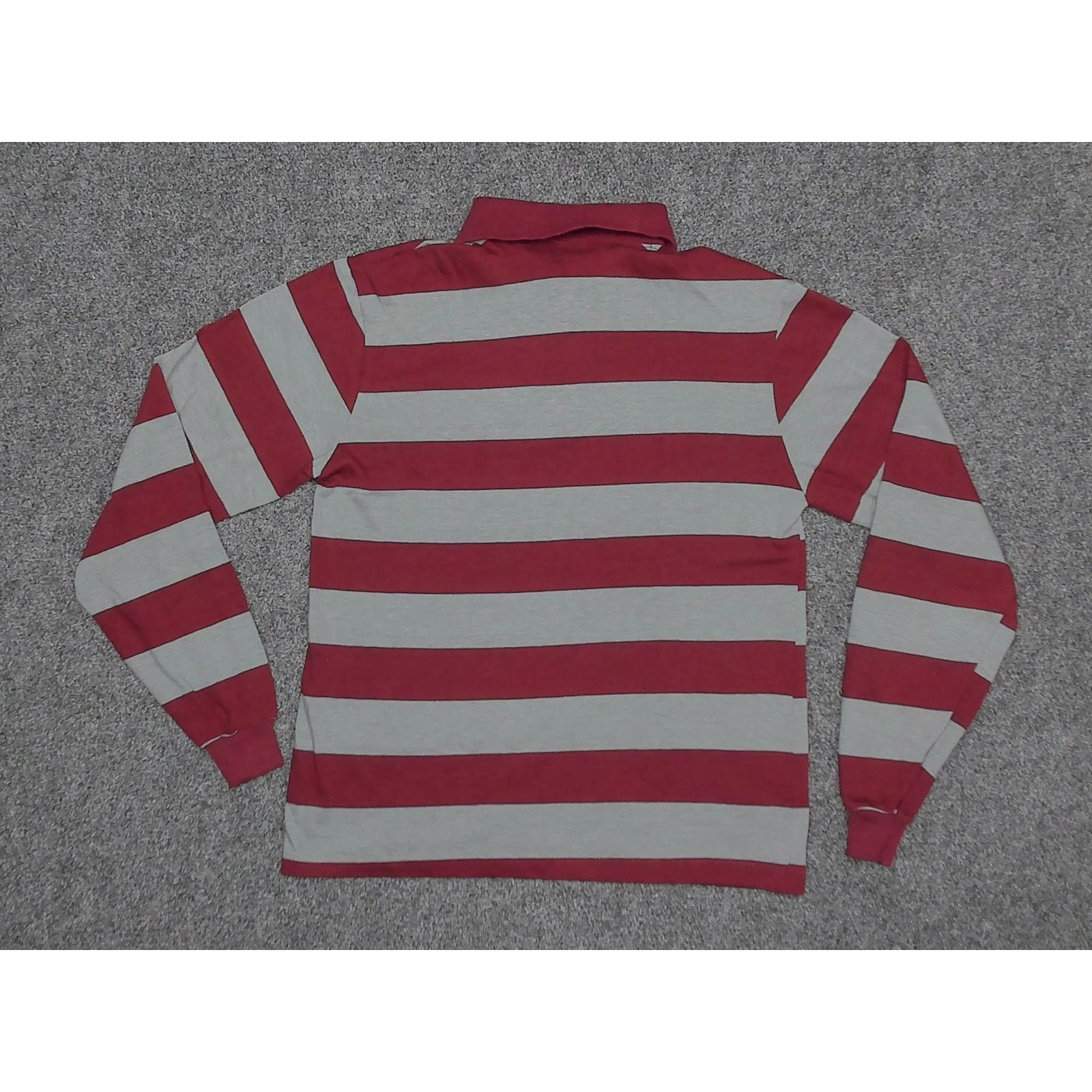 Vintage Vintage 1970s Single Stitch Striped Long Sleeve Polo Shirt Size S / US 4 / IT 40 - 4 Thumbnail