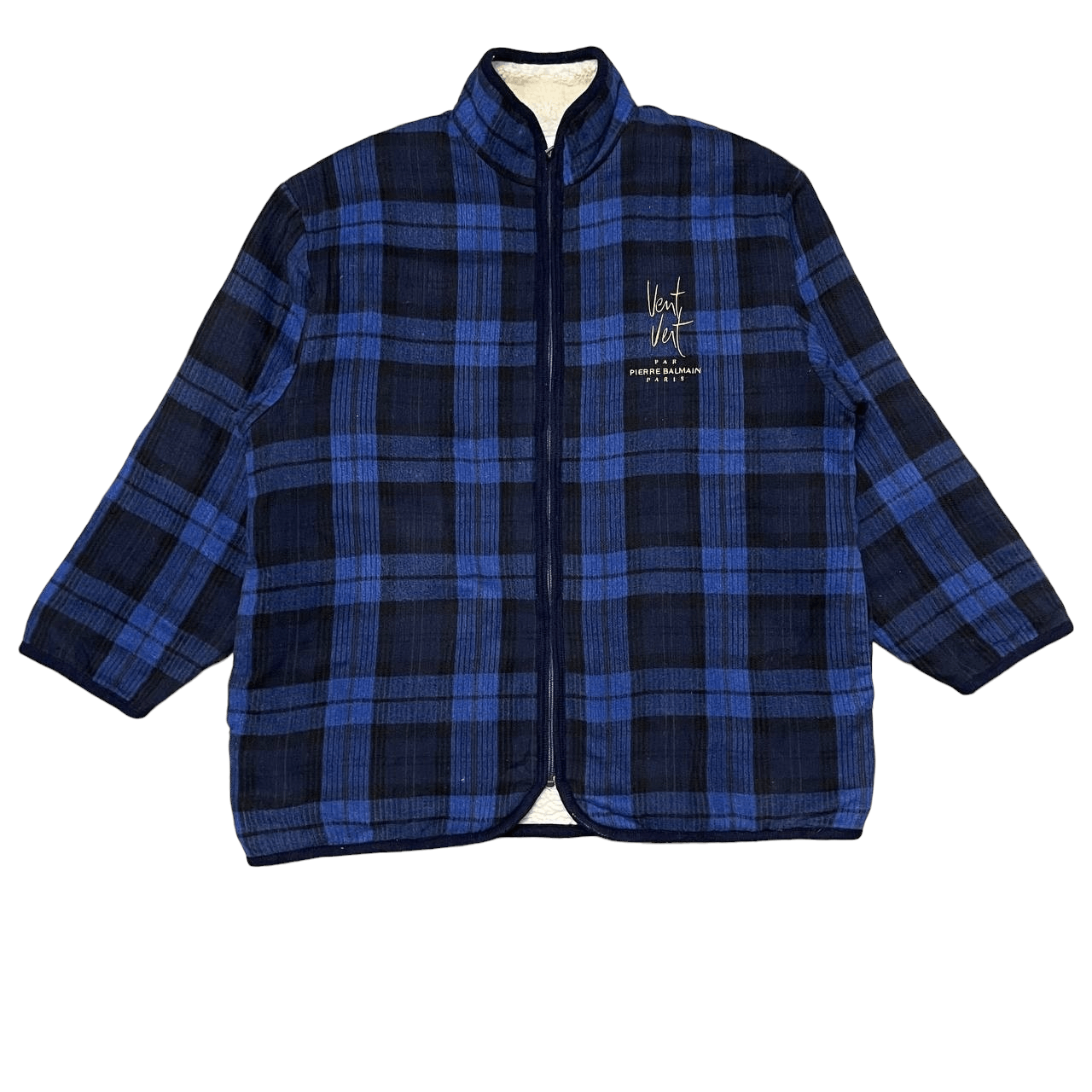 Pierre Balmain Vintage Pierre Balmain Paris Zipper Jacket Sherpa Linning Size US M / EU 48-50 / 2 - 1 Thumbnail
