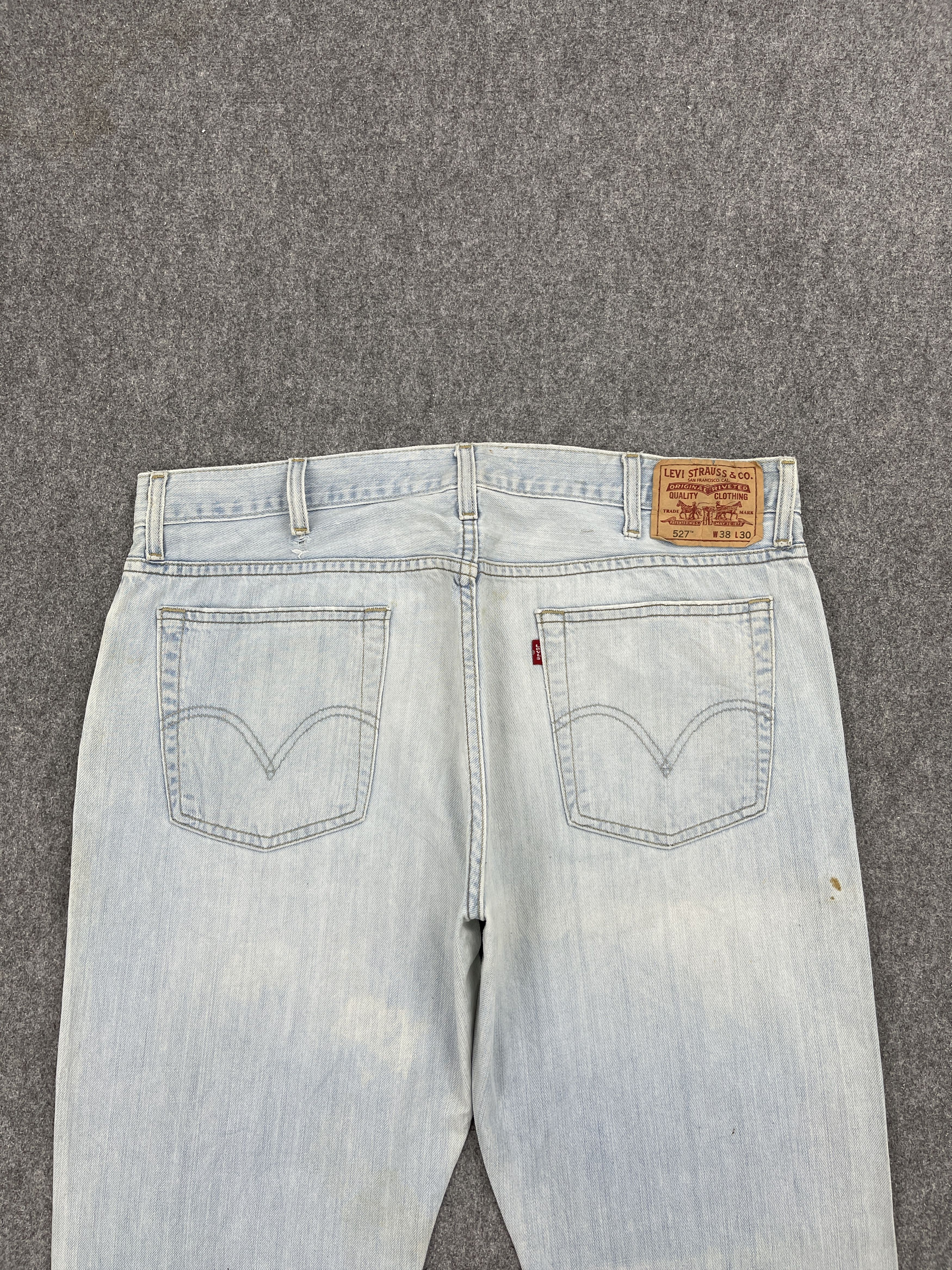 Levi's × Vintage Vintage Levis 527 Light Washed Bootcut Bell Bottom Jeans Size US 37 - 4 Thumbnail