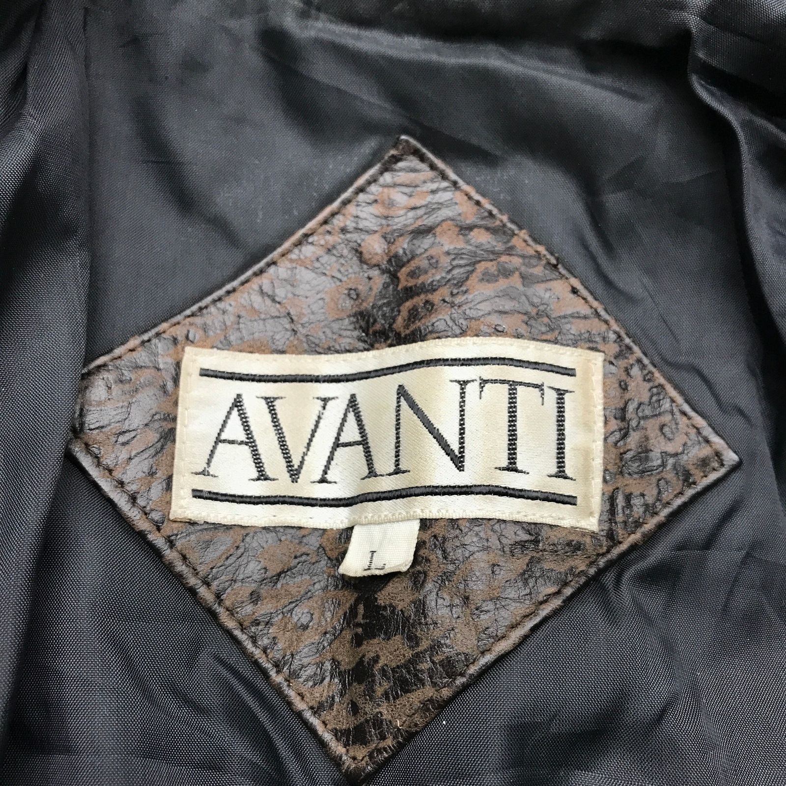Other Vintage 90s Avanti Leather Long Coat Womens Large Black Size L / US 10 / IT 46 - 3 Thumbnail