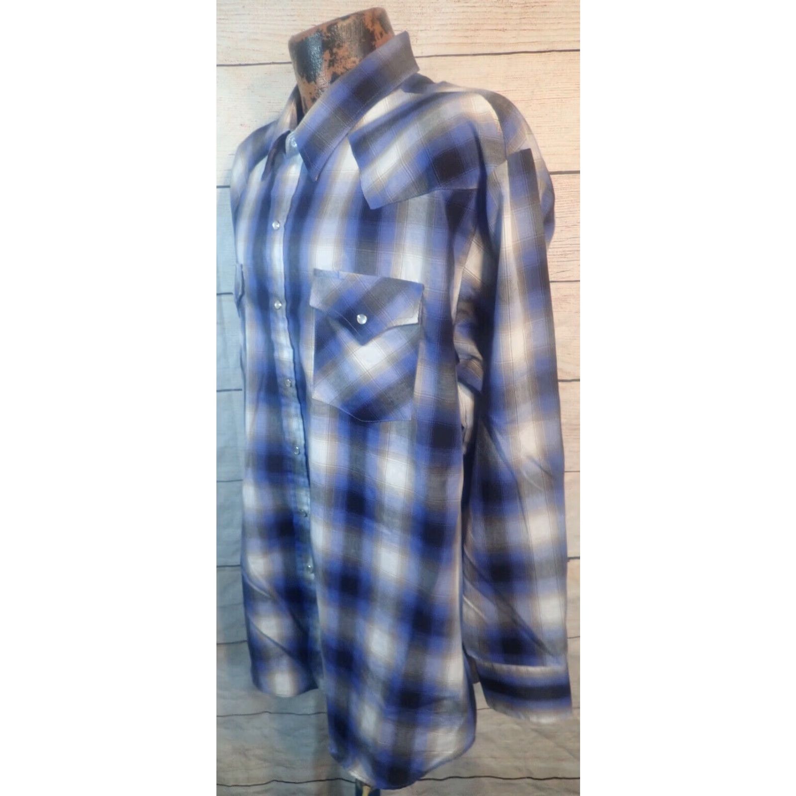 Vintage VINTAGE Ely Cattleman Plaid Long Sleeve Western Shirt XXL Cowboy Pearl Snap USA Size US XXL / EU 58 / 5 - 2 Thumbnail