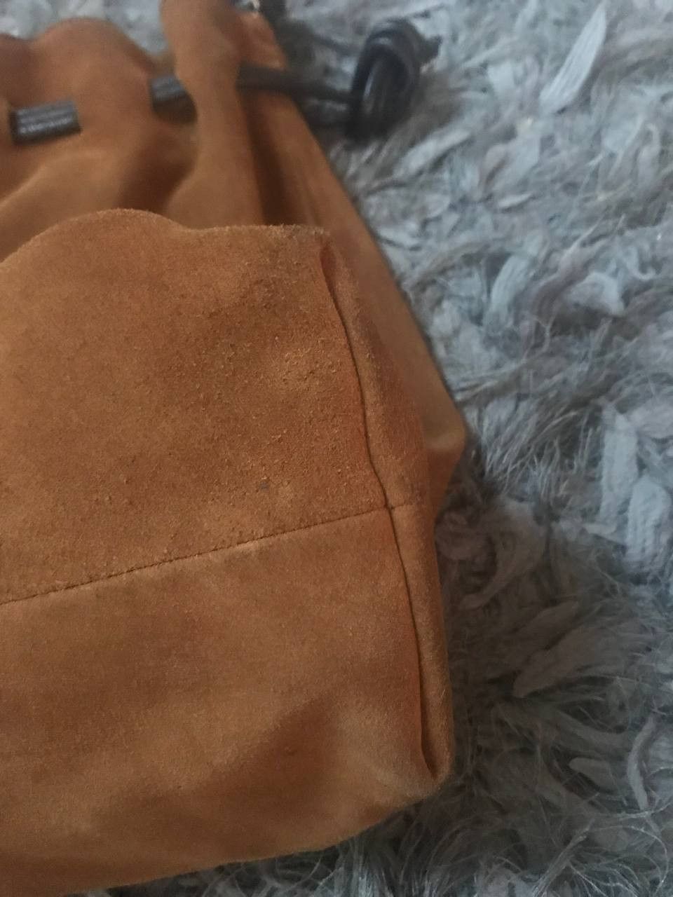 Designer × Japanese Brand × Leather Japanese Brand Suede Leather Bucket Bag Size ONE SIZE - 5 Thumbnail