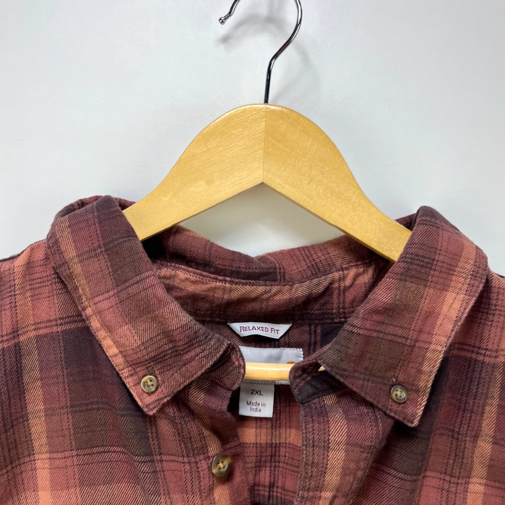 Carhartt VINTAGE Carhartt Plaid Button-Up Long Sleeve Shirt XL Red Men Size US XL / EU 56 / 4 - 3 Thumbnail
