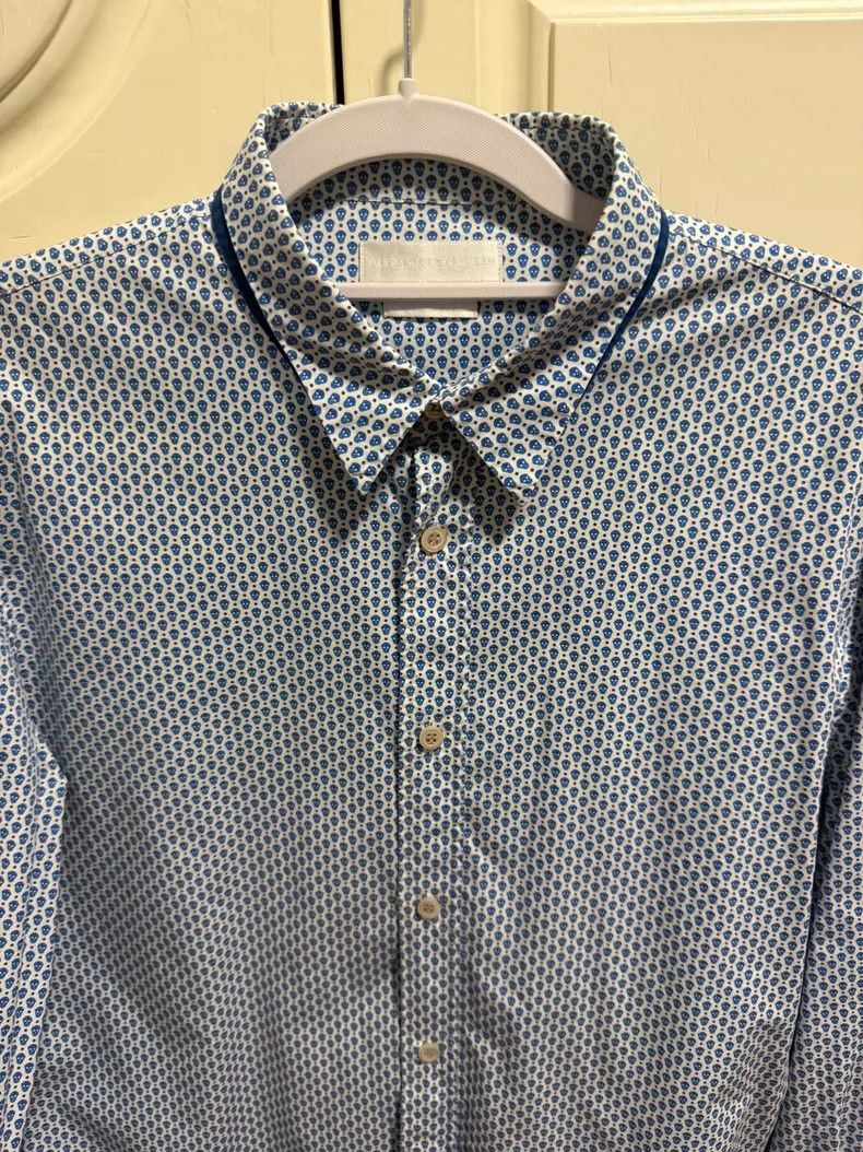 Alexander McQueen Alexander McQueen Skull Print Button-Up Shirt- DMC Size US L / EU 52-54 / 3 - 1 Thumbnail