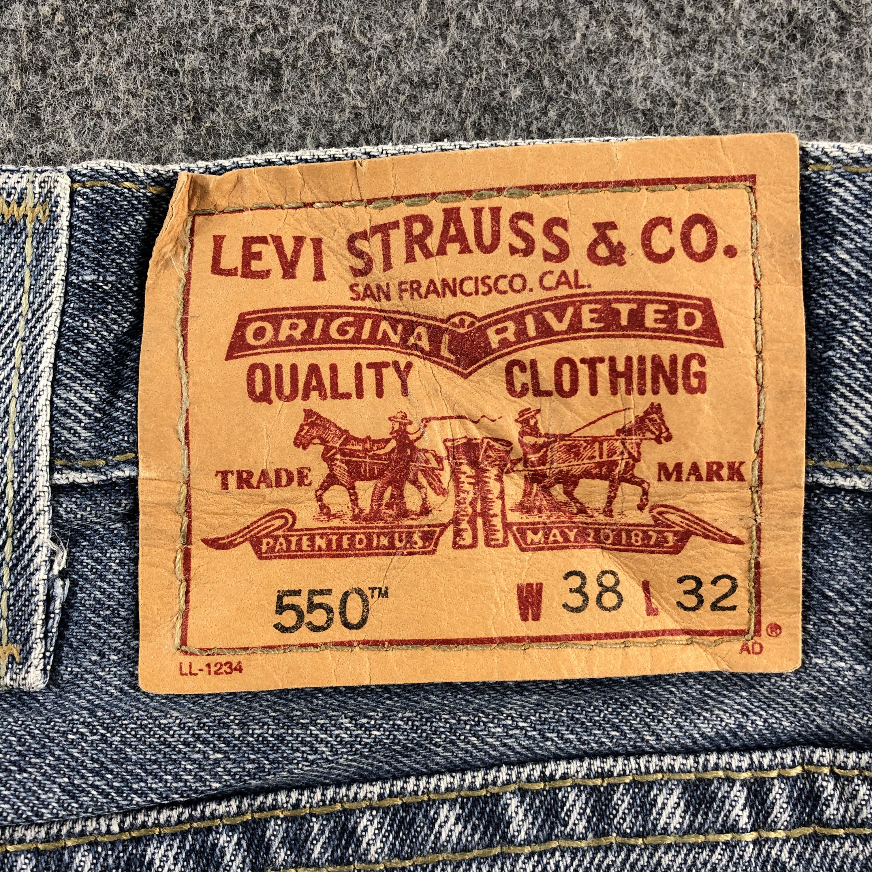 Levi's Vintage Blue Wash Levis 550 Jeans-J2539 Size US 37 - 5 Thumbnail