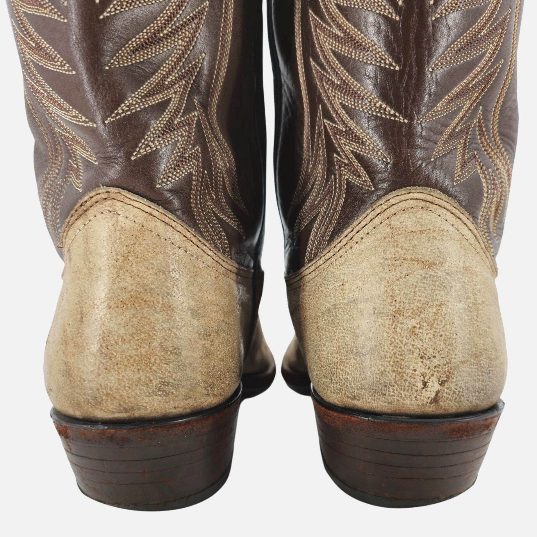 Nocona Boots Nocona Cape Buffalo Cowboy Boots Mens 10D Brown Tan Exotic Size US 10 / EU 43 - 5 Thumbnail