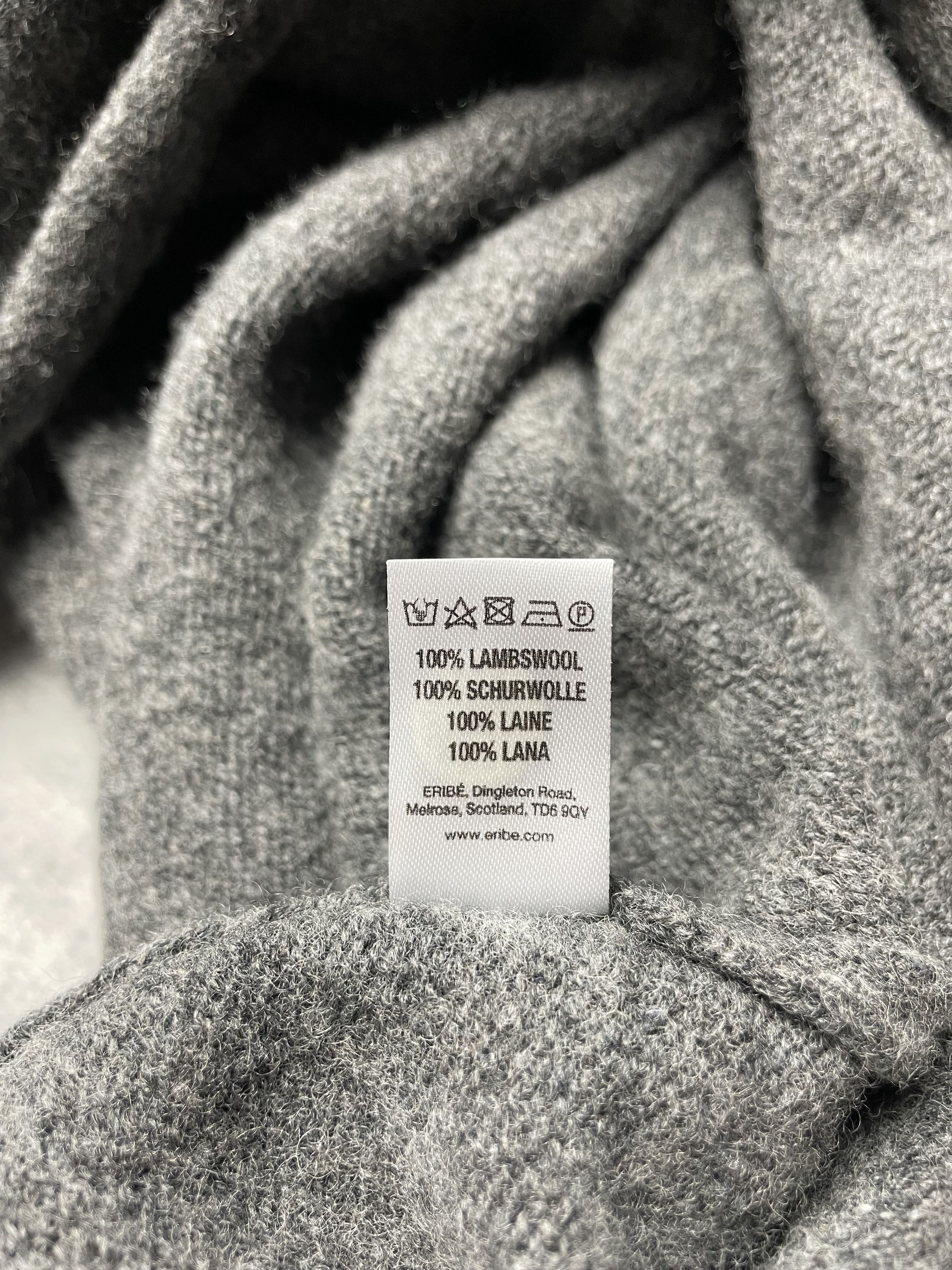 Other ERIBE Corry Gray Raglan Sweater Virgin Lambswool Size L Size L / US 10 / IT 46 - 13 Thumbnail