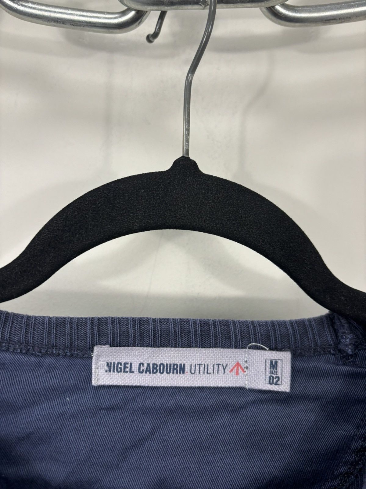 Nigel Cabourn Nigel Cabourn Utility Men’s Blue Ribbed Long Sleeve Tee Size US M / EU 48-50 / 2 - 8 Thumbnail