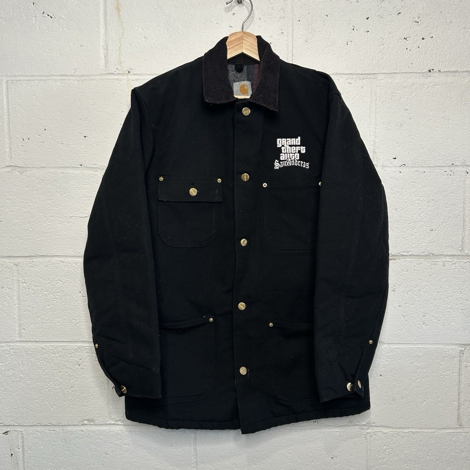 Carhartt Vintage Carhartt X GTA San Andreas Chore Coat “Black” C01 Size US S / EU 44-46 / 1 - 1 Thumbnail