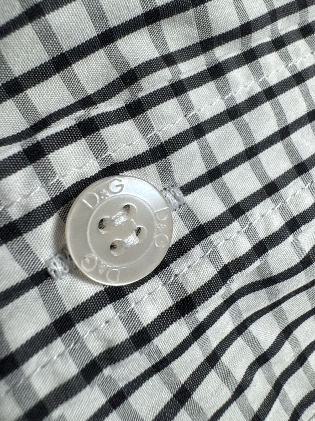 Dolce & Gabbana Dolce & Gabbana DG Luxury Button Up Checked Shirt Size US S / EU 44-46 / 1 - 5 Thumbnail