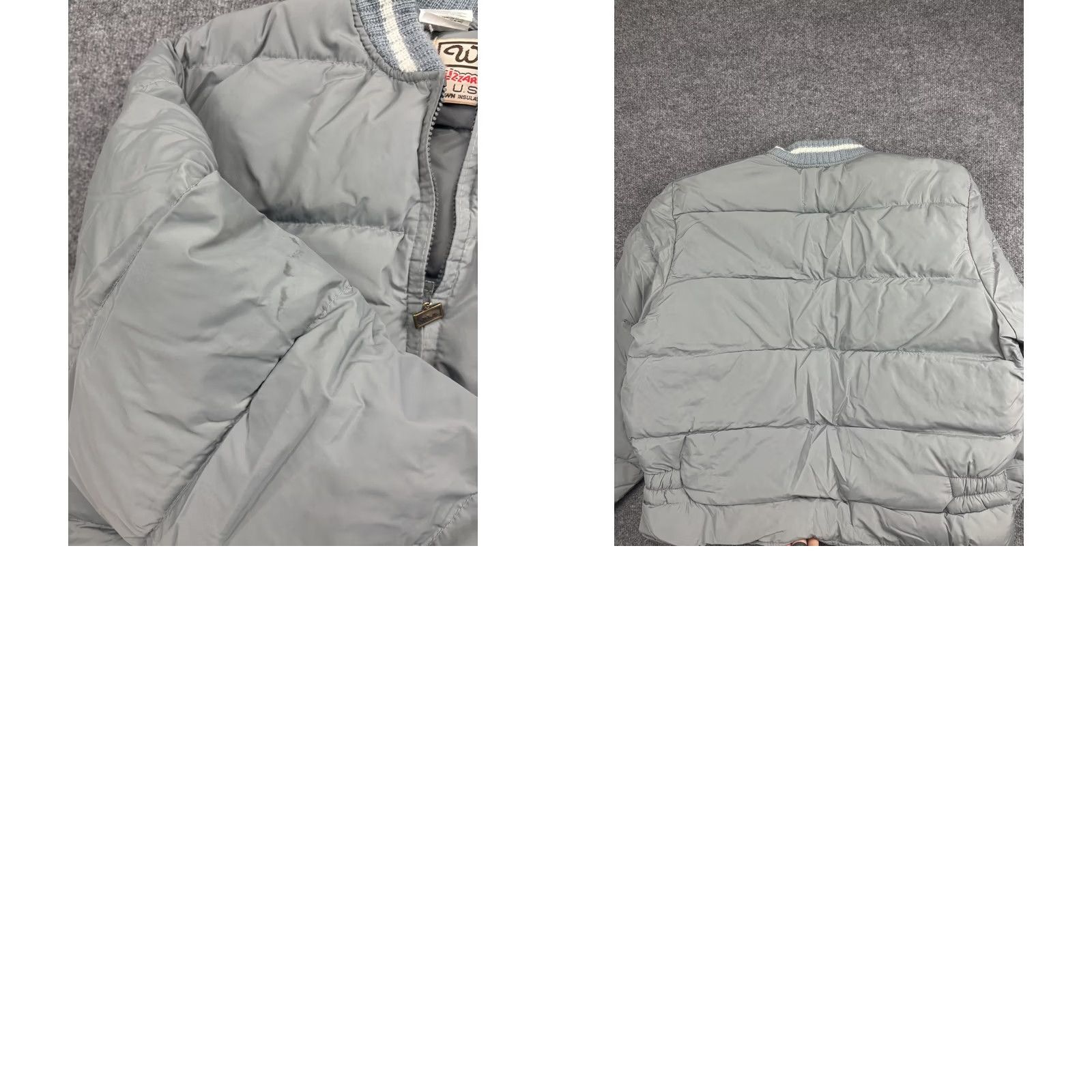 Walls VINTAGE Walls Blizzard-Pruf Jacket Mens 48 Gray Down Puffer Bomber Full Zip USA Size US M / EU 48-50 / 2 - 8 Thumbnail