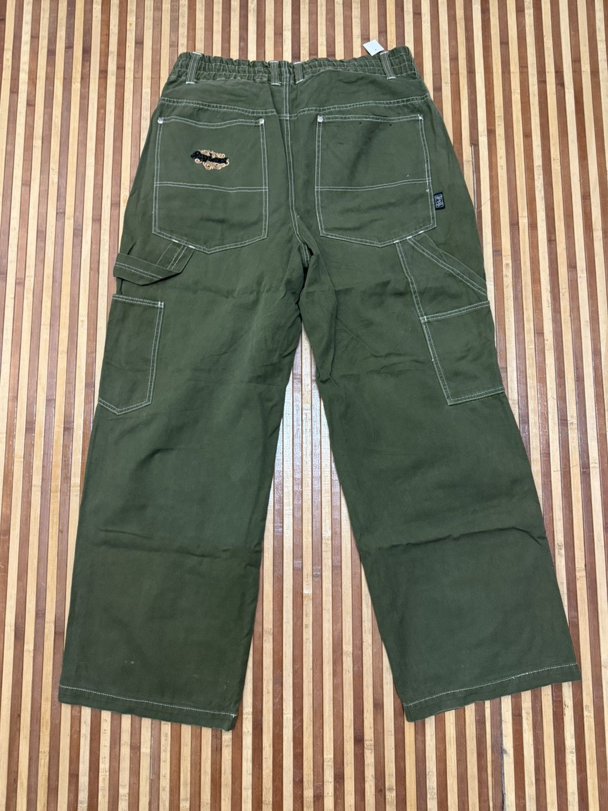 Japanese Brand Baggy Japanese Brand Carpenter Pants Multipocket Streetwear Size US 35 - 7 Thumbnail
