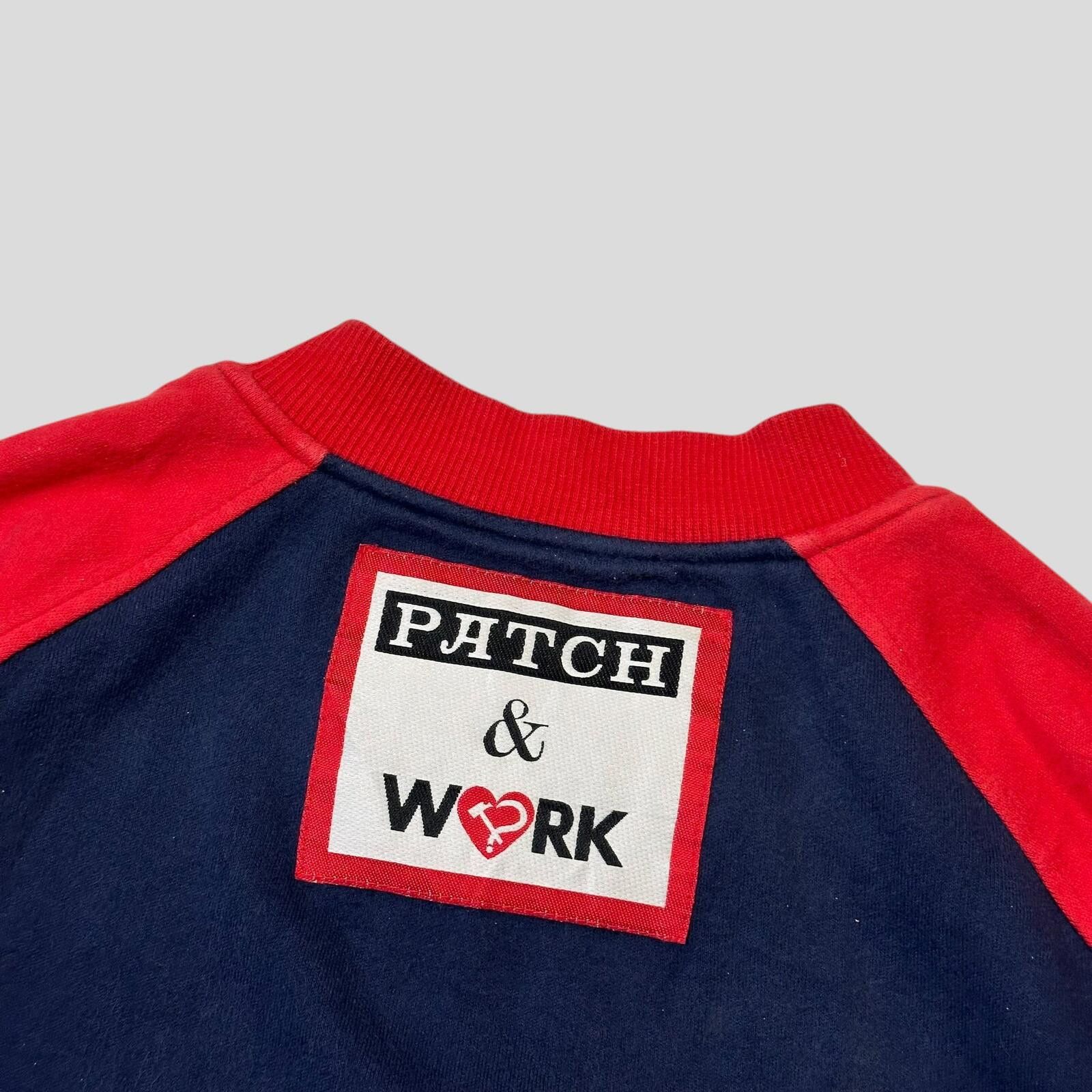 Moschino Moschino Jeans 80’s Patch & Work Cotton Cropped Bomber - S/M Size S / US 4 / IT 40 - 3 Thumbnail