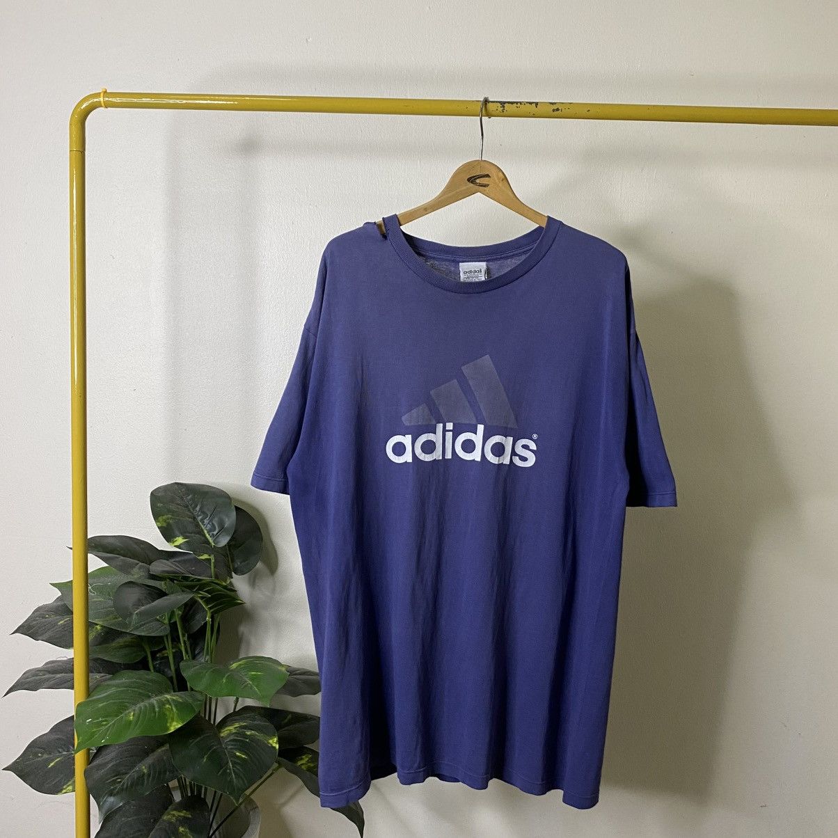 Adidas 1990s Adidas Double Sided Graphic Sunfaded T Shirt Size US XL / EU 56 / 4 - 1 Thumbnail