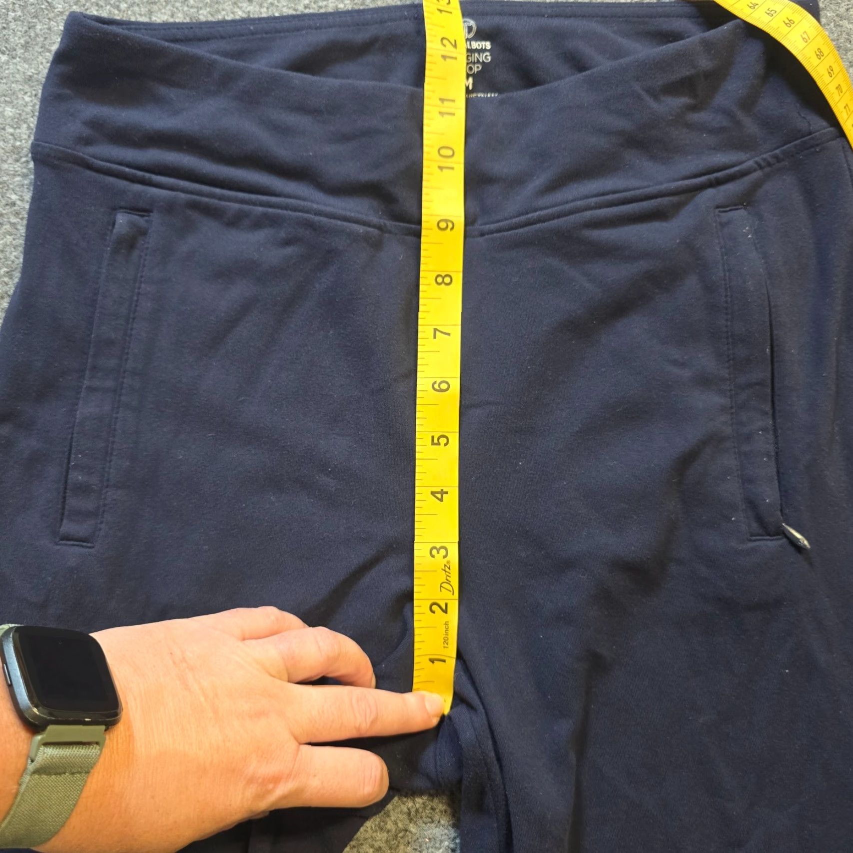 Talbots Talbots Pants Womens Medium Blue Tapered Cropped Sweatpants Casual Comfort Knit Cotton Spandex Logo Flat Front Vintage No N/A Size 32" / US 10 / IT 46 - 7 Thumbnail