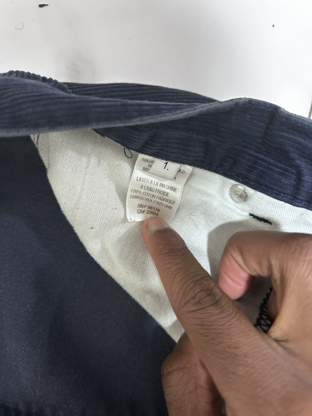 Thom Browne Thom Browne Navy Corduroy Pants (Size 1 / fits 30–31W) Size US 30 / EU 46 - 5 Thumbnail