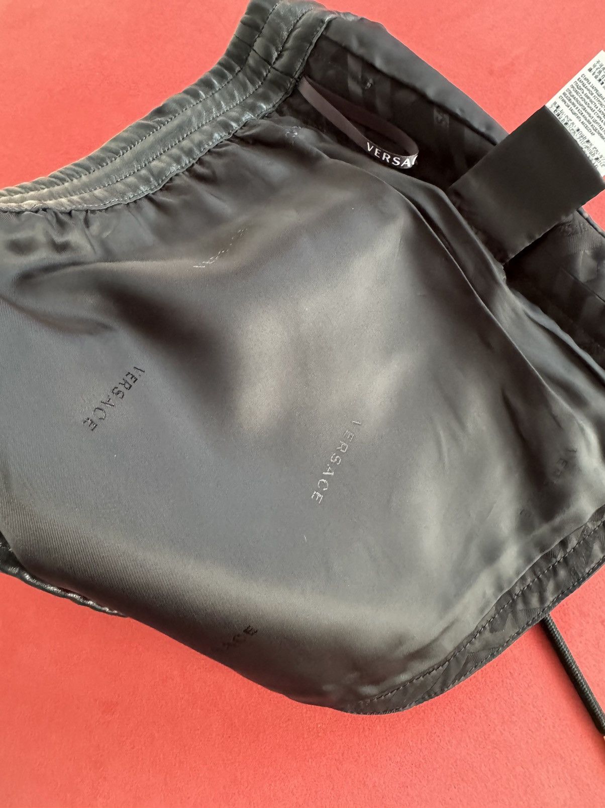Versace Versace black lambskin shorts, size S Size 27" / US 4 / IT 40 - 9 Thumbnail