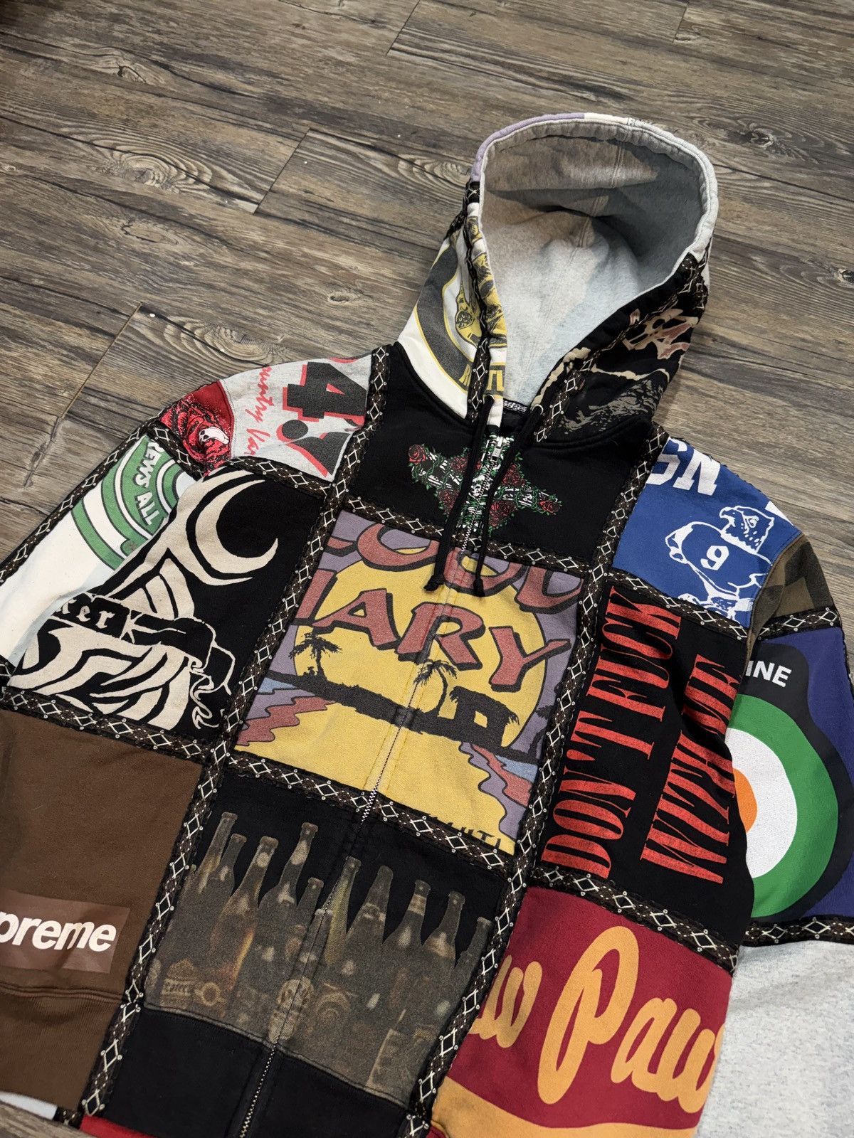 Number (N)ine × Supreme Supreme x Number (N)ine All Over Print Zip-Up Hoodie Size US L / EU 52-54 / 3 - 2 Thumbnail
