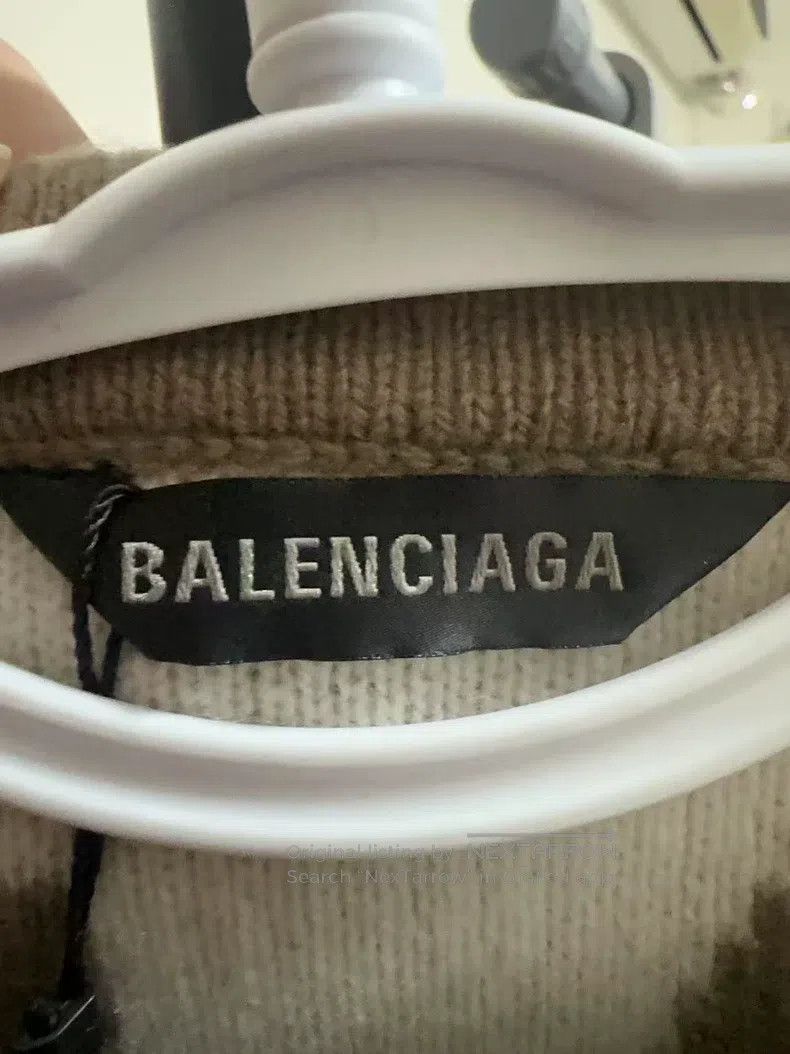 Balenciaga Balenciaga Color Block Letter Logo Round Neck Long Sleeve Size XS / US 0-2 / IT 36-38 - 3 Thumbnail